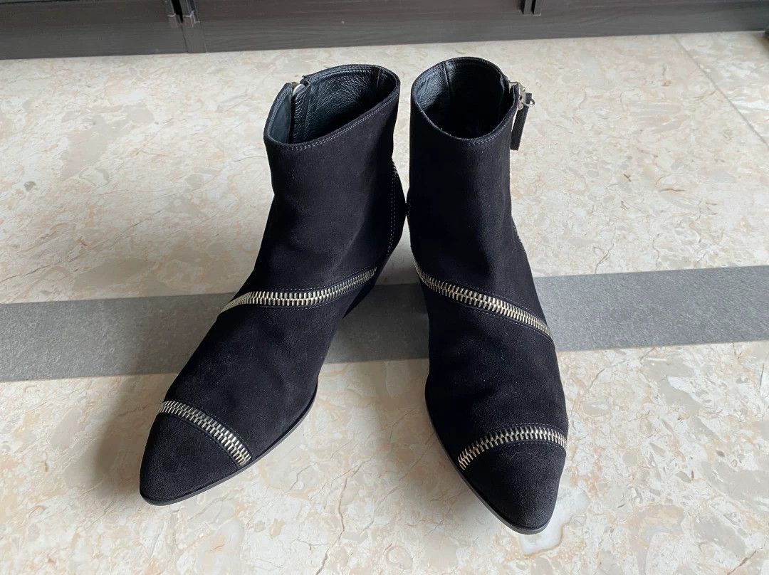 Giuseppe Zanotti Giuseppe Zanotti Men's Suede Ankle Boots Size US 9 / EU 42 - 1 Thumbnail