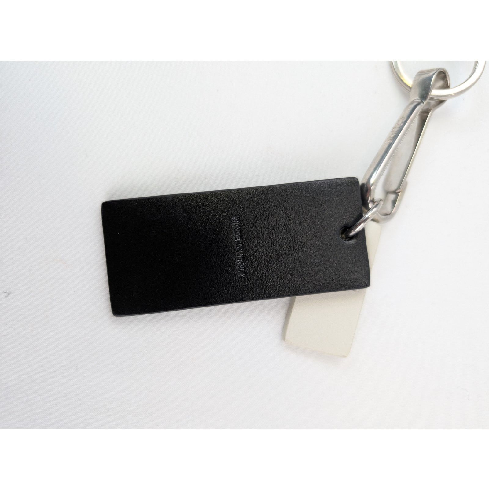 Celine o1rshd1 Size: OS / Paris Tag Keyring in Black / White Size ONE SIZE - 5 Thumbnail