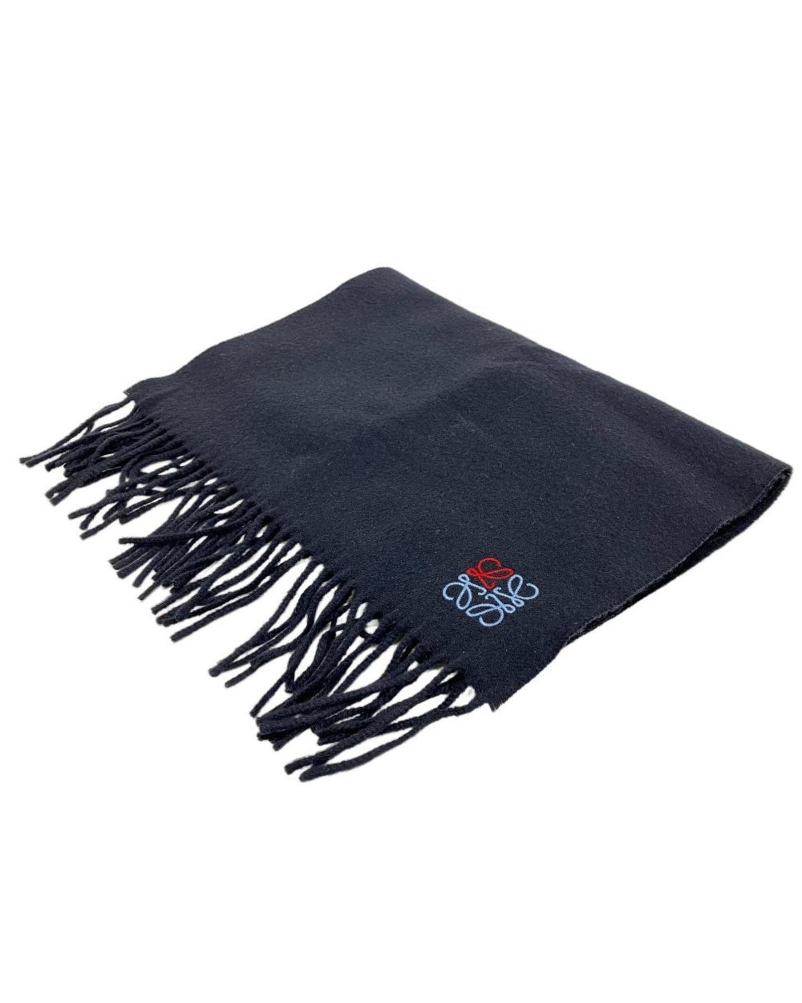 image of Black Cashmere Stole By Loewe, Women's