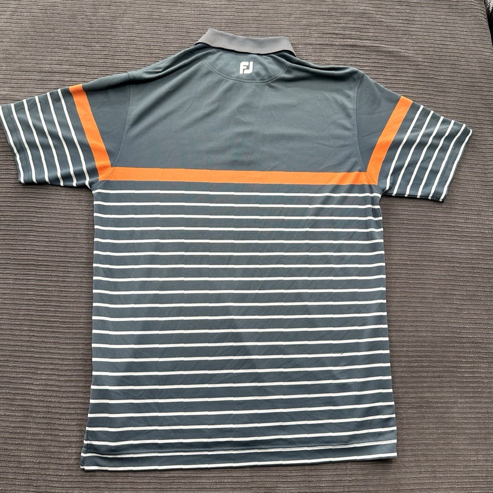 Footjoy FootJoy Polo Shirt Men L Multicolor Striped Short Sleeve Collared Pullover Golf Outdoors Casual Regular Fit Size US L / EU 52-54 / 3 - 2 Thumbnail