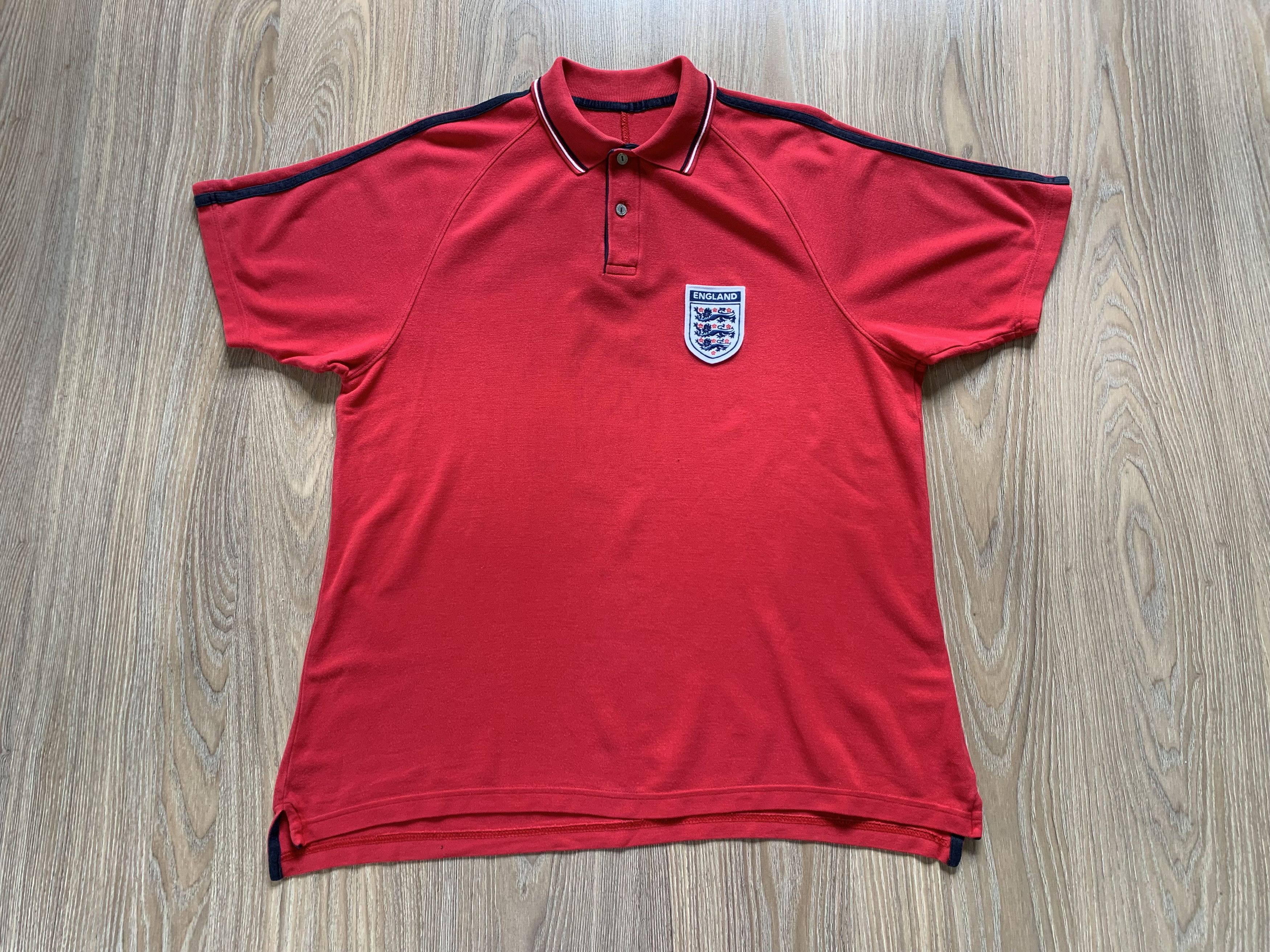 Marks & Spencer × Vintage Marks And Spencer England Red Cotton Polo Size US M / EU 48-50 / 2 - 2 Thumbnail