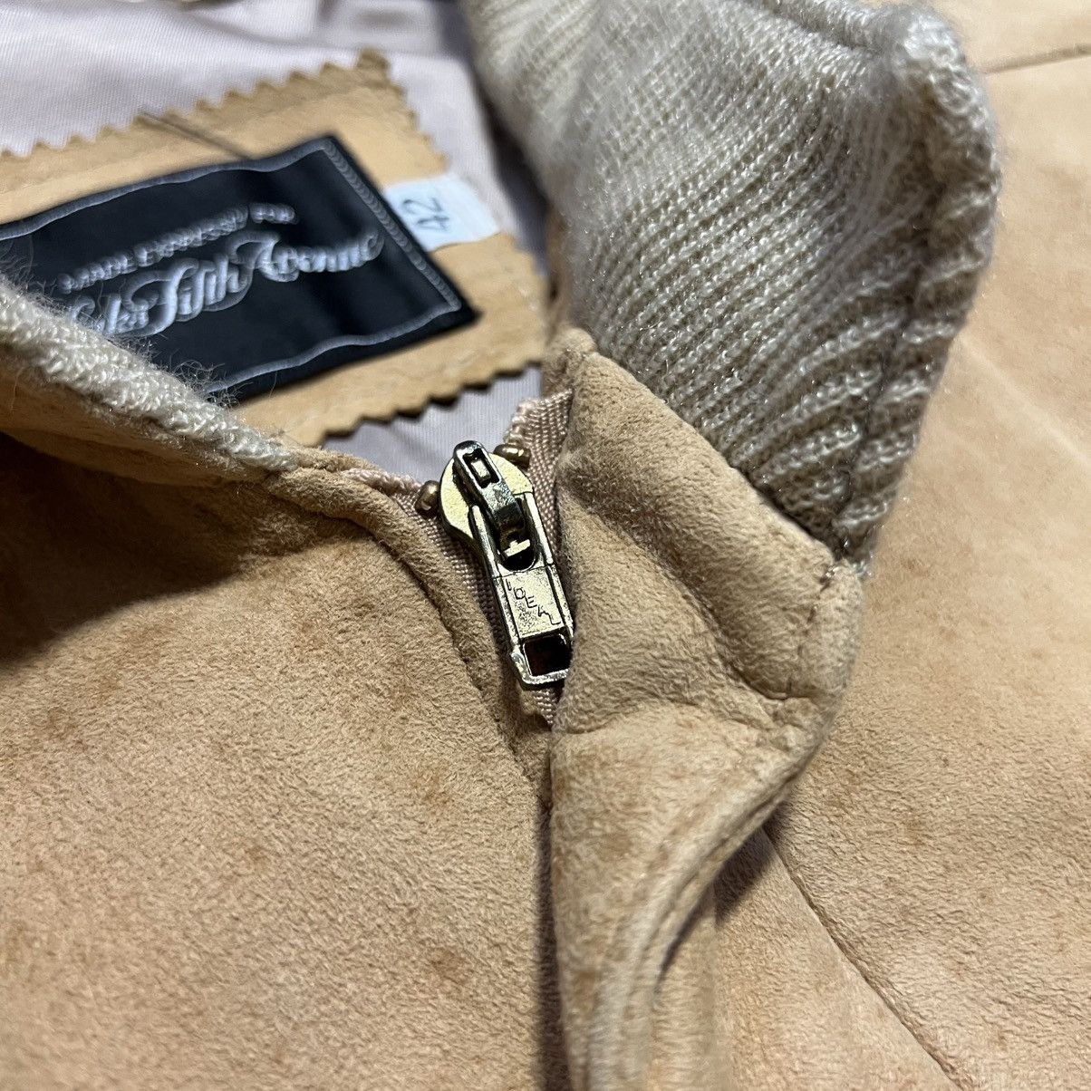 Saks Fifth Avenue Vintage Saks Fifth Ave Suede Leather Bomber Jacket 70s 80s Size US M / EU 48-50 / 2 - 13 Thumbnail