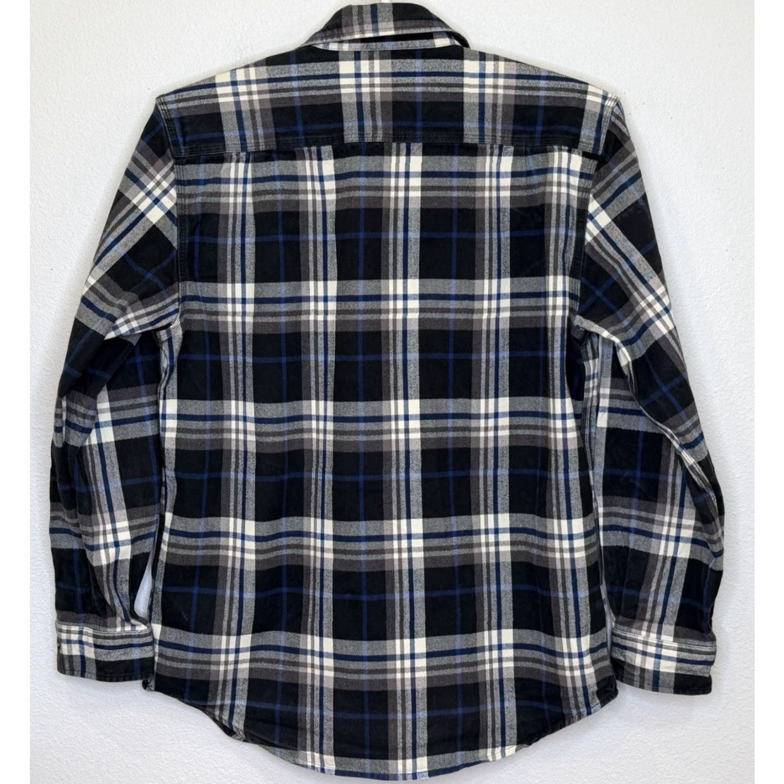 Carhartt Carhartt Button Up Flannel Shirt Mens Medium Black Blue Plaid Long Sleeve Pocket Size US M / EU 48-50 / 2 - 5 Thumbnail