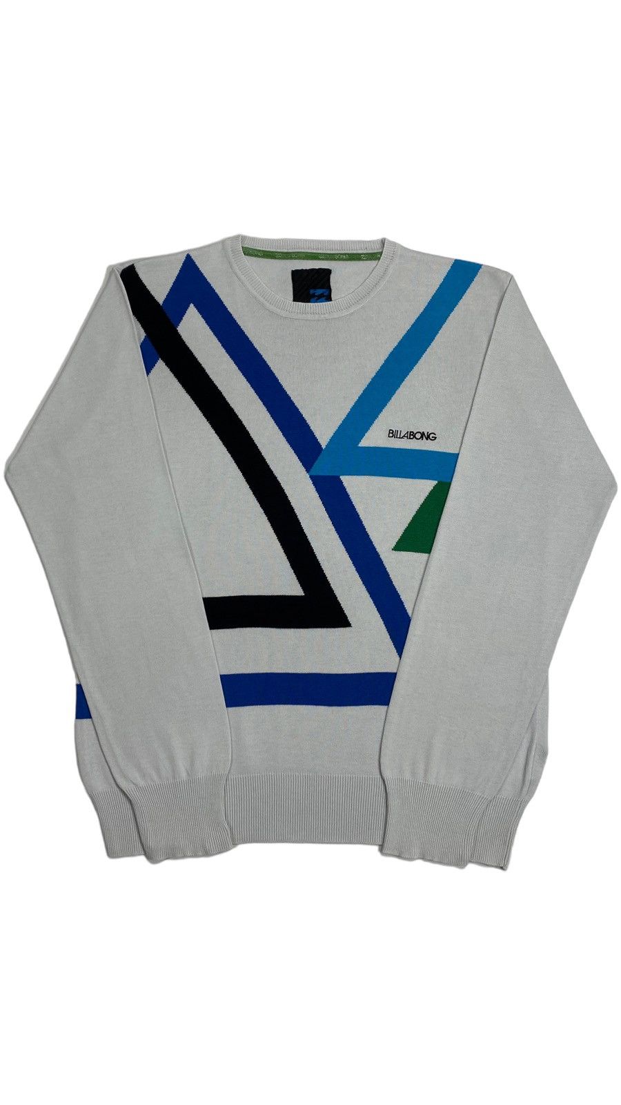 Billabong 🔥LASTDROP🔥 Y2K Billabong Triangles Thin Cotton Sweatshirt Size US M / EU 48-50 / 2 - 1 Thumbnail
