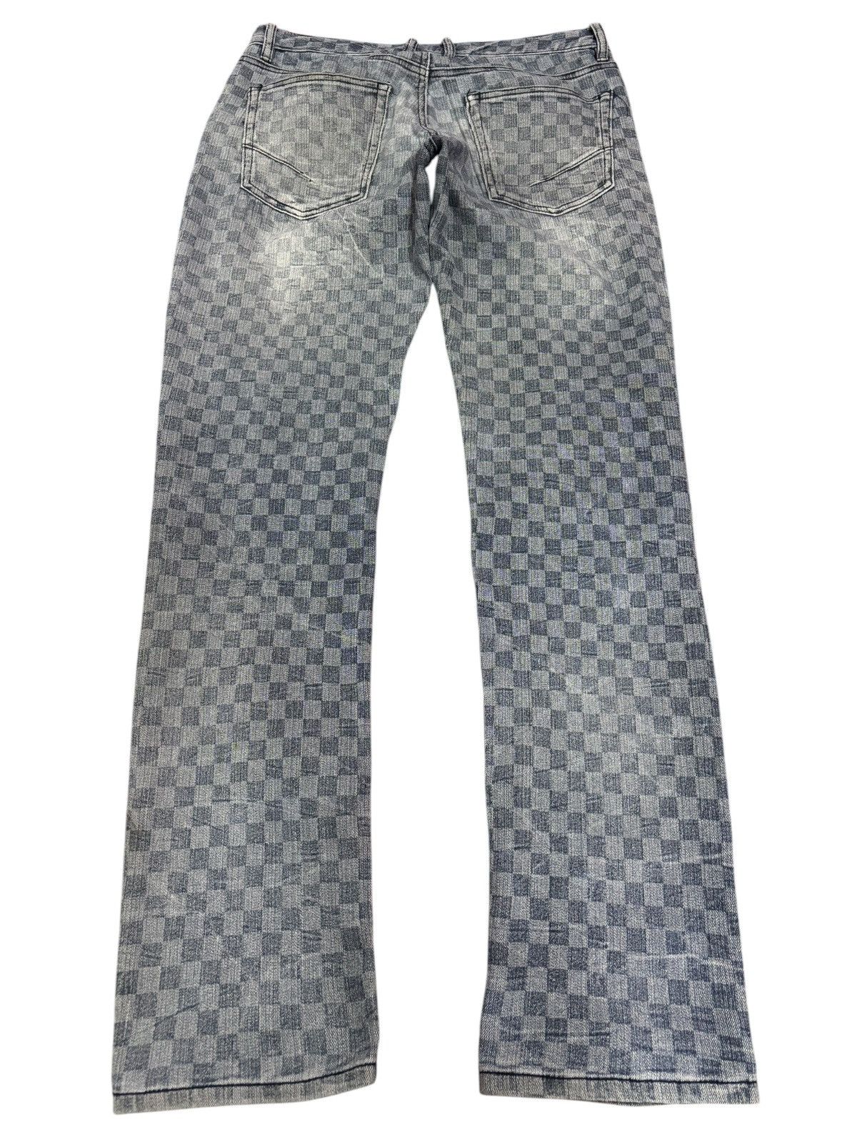 Japanese Brand × Seditionaries Vtg Japan Growth Checker Plaid Bondage Jeans Size US 30 / EU 46 - 2 Thumbnail