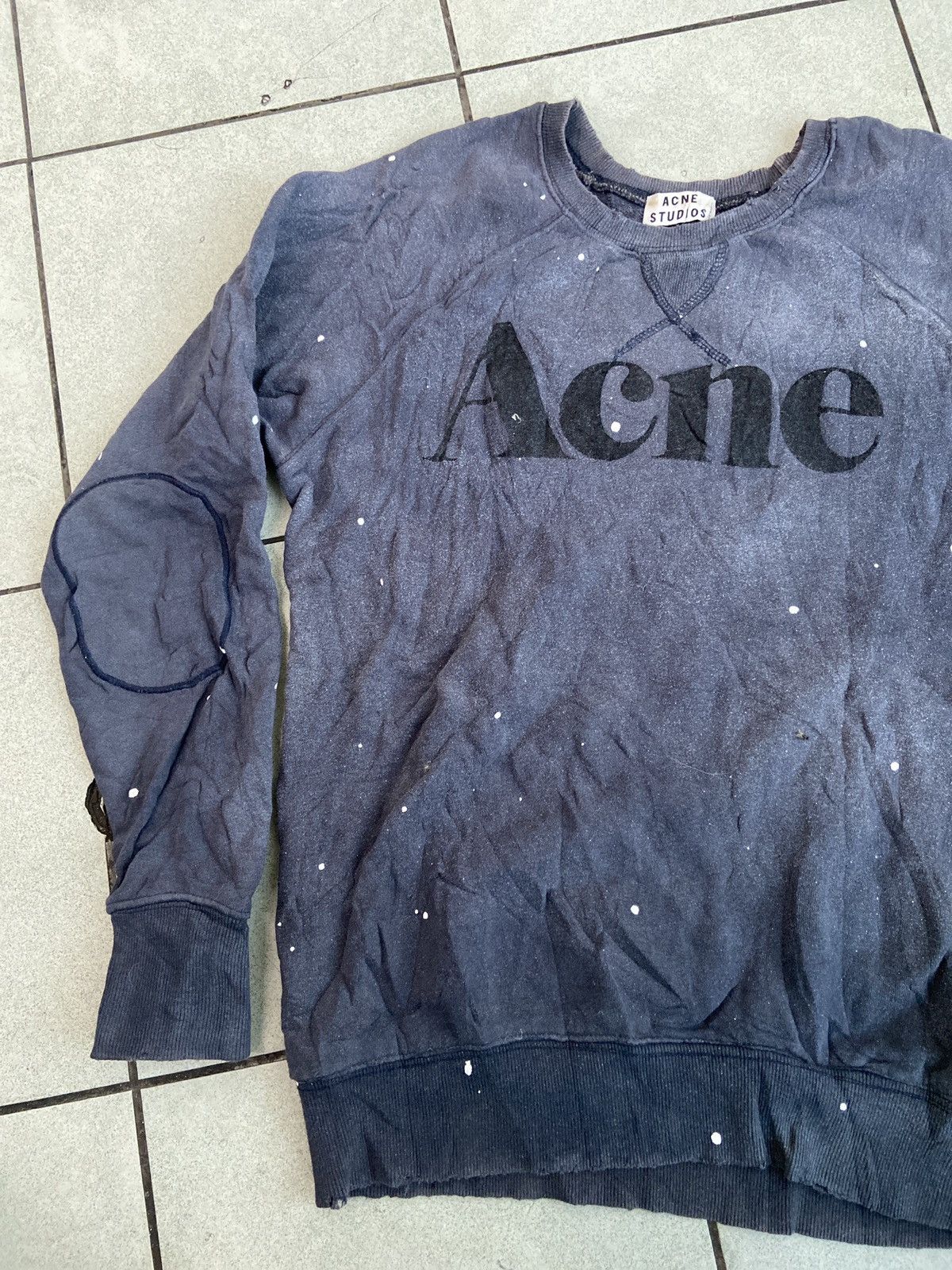 Acne Studios Acne Studios Spray Paint Splatter Distressed Crewneck Size US L / EU 52-54 / 3 - 6 Thumbnail
