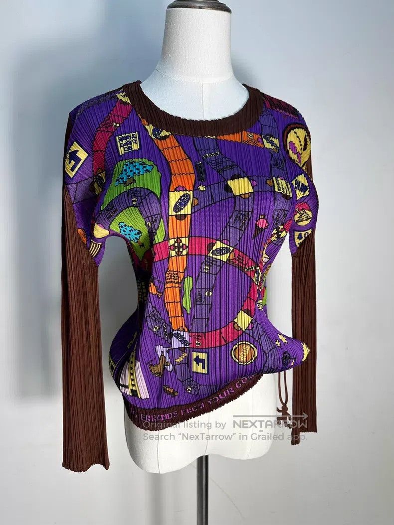 Issey Miyake Issey Miyake Monopoly Long Sleeve Top Size L / US 10 / IT 46 - 1 Thumbnail