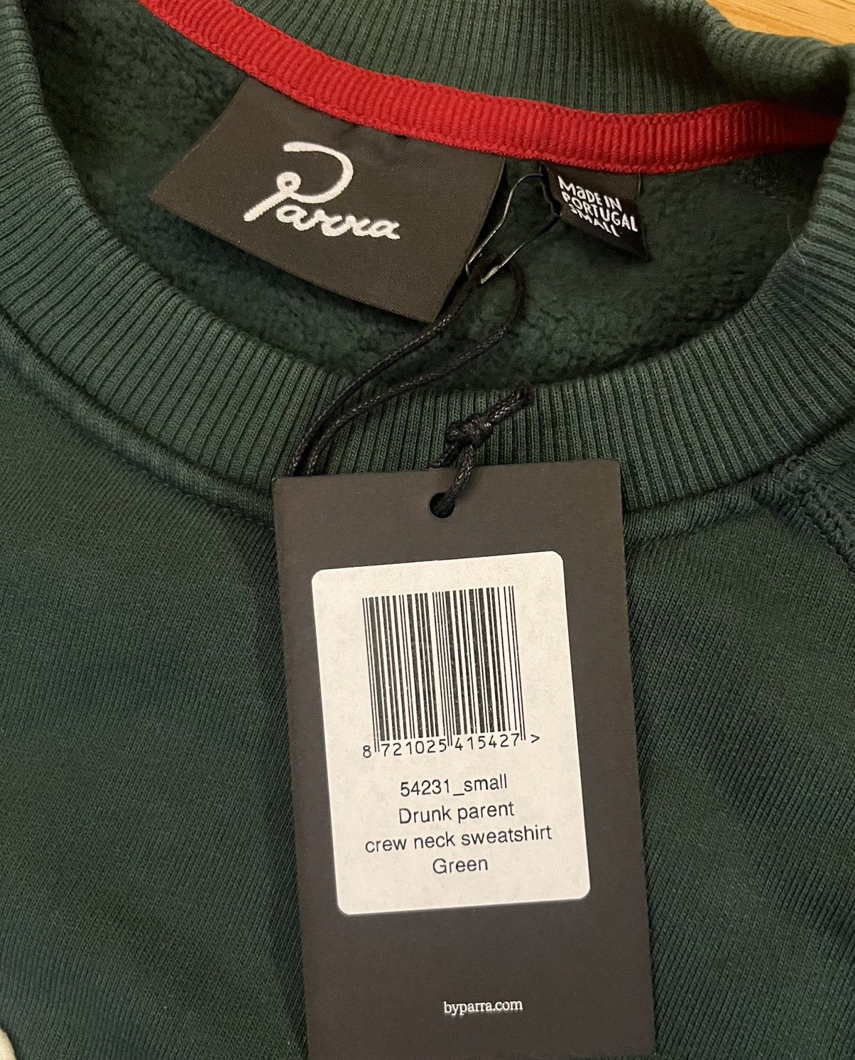 Parra Parra Drunk Parent 2026 Green crewneck sweater Size US S / EU 44-46 / 1 - 5 Thumbnail