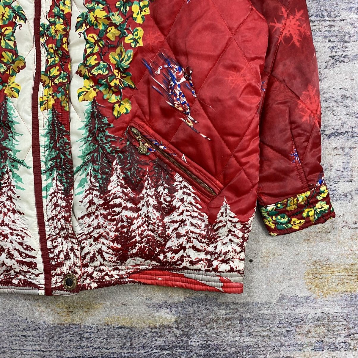 Ski Gear Versace Ski Jacket Vintage 90s Versace Sport Floral Ski