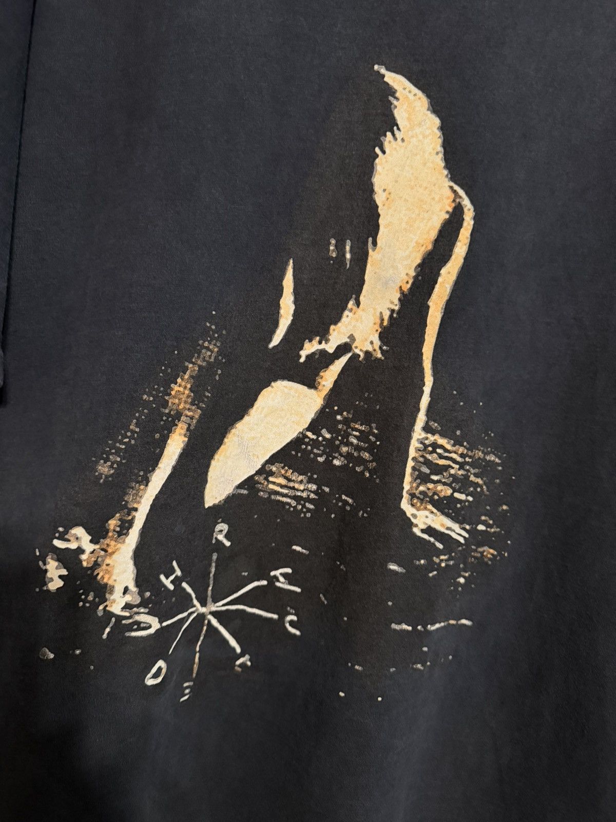 Rhude Girl Compass Tshirt in Vintage Black Size US XXL / EU 58 / 5 - 2 Thumbnail