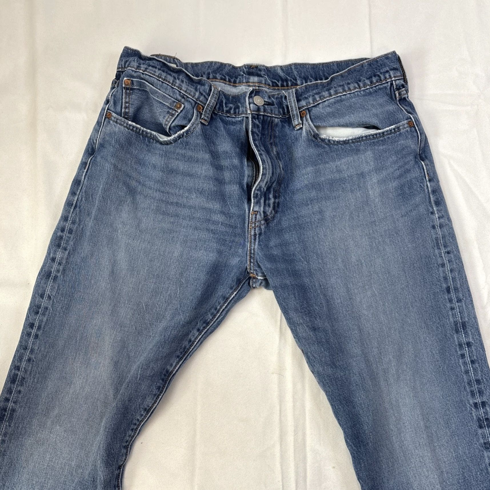 Levi's Levi's Jeans Men 36 Regular Denim 502 Blue Cotton Inseam 32 Tapered Logo Pockets Vintage No Zoom Size US 36 / EU 52 - 6 Thumbnail
