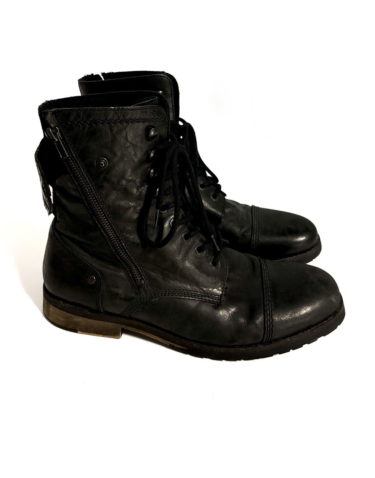 Japanese Brand Portuguese Leather Engineer Platform Boots Size US 10 / EU 43 - 3 Thumbnail