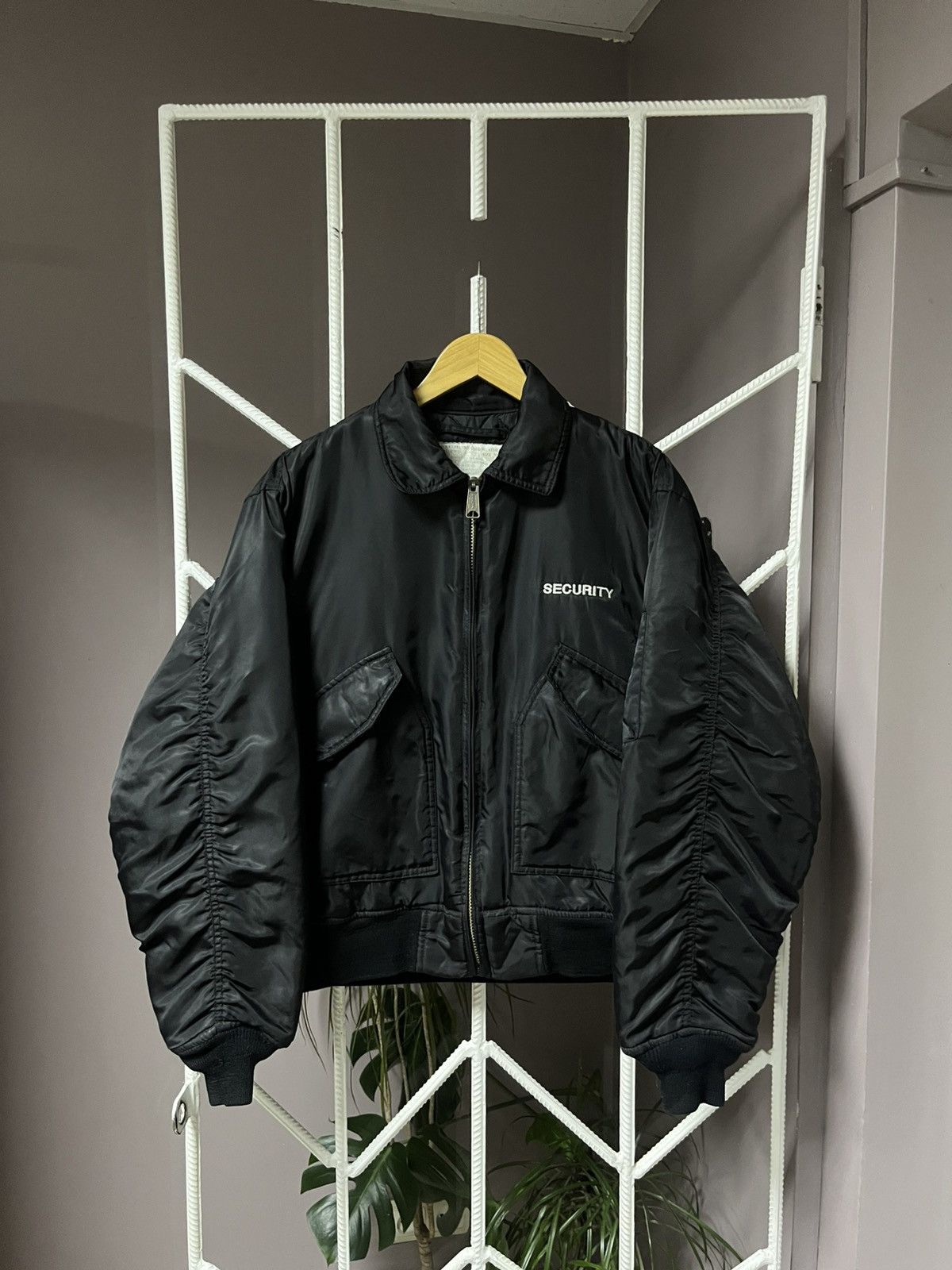 Alpha Industries Vintage MA-1 Alpha Industries Security Bomber Jacket Size US M / EU 48-50 / 2 - 2 Thumbnail