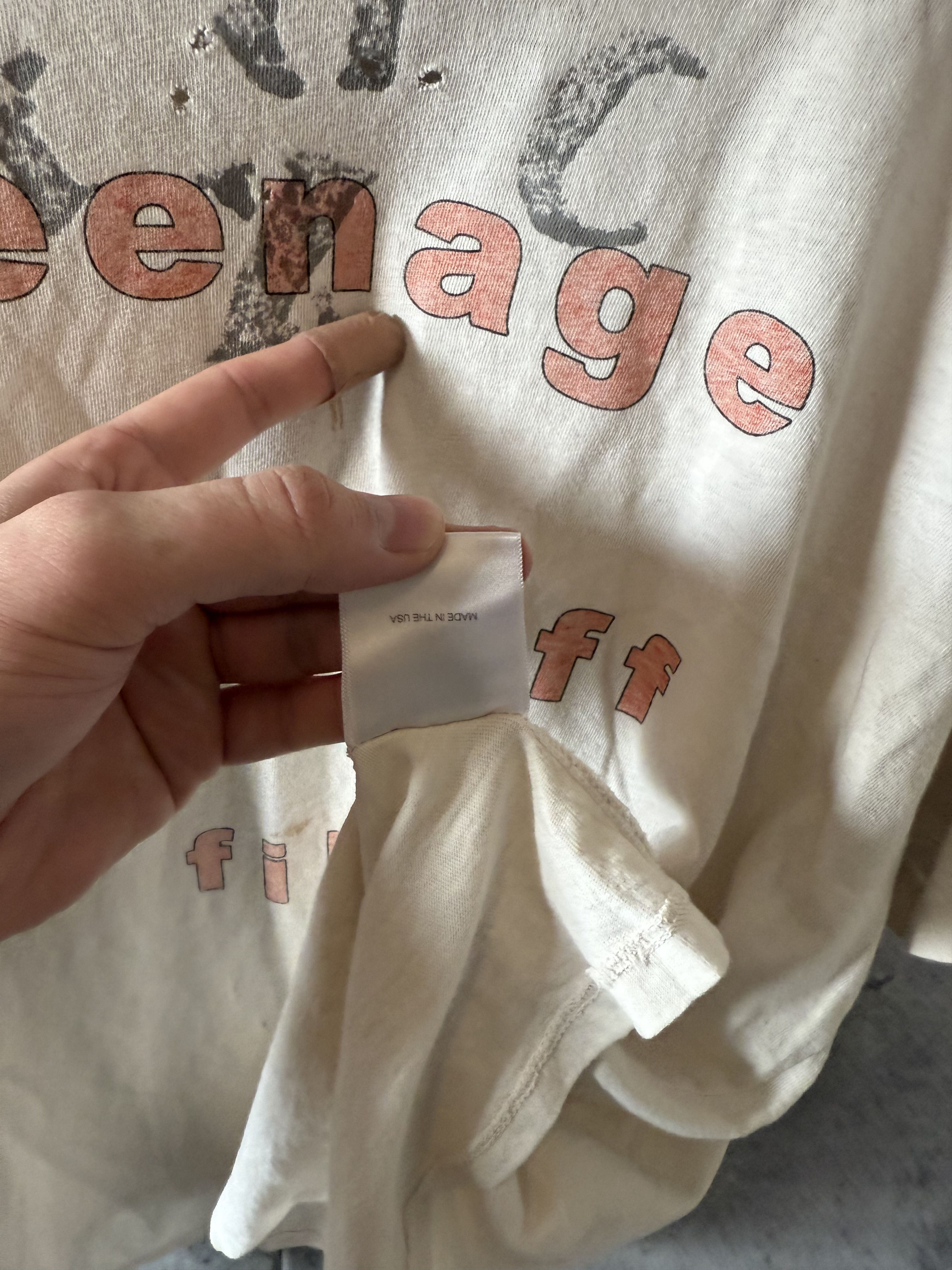 Enfants Riches Deprimes Enfants riches deprimes teenage snuff thrashed t shirt Size US XL / EU 56 / 4 - 8 Thumbnail
