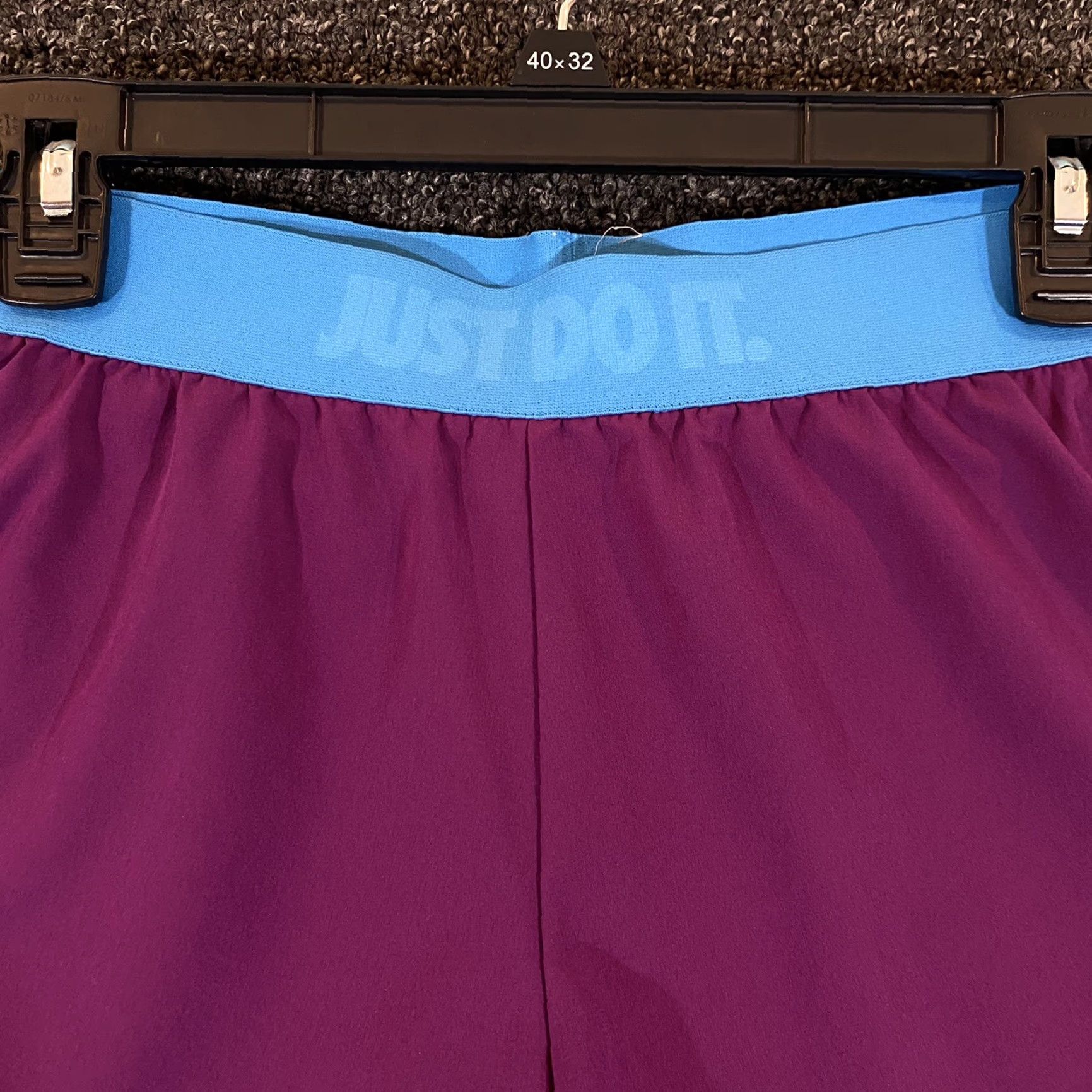 Nike Nike Shorts Womens Medium 30” Waist Lined Blue Purple 3” Inseam Running Workout Womens Size 32" / US 10 / IT 46 - 2 Thumbnail