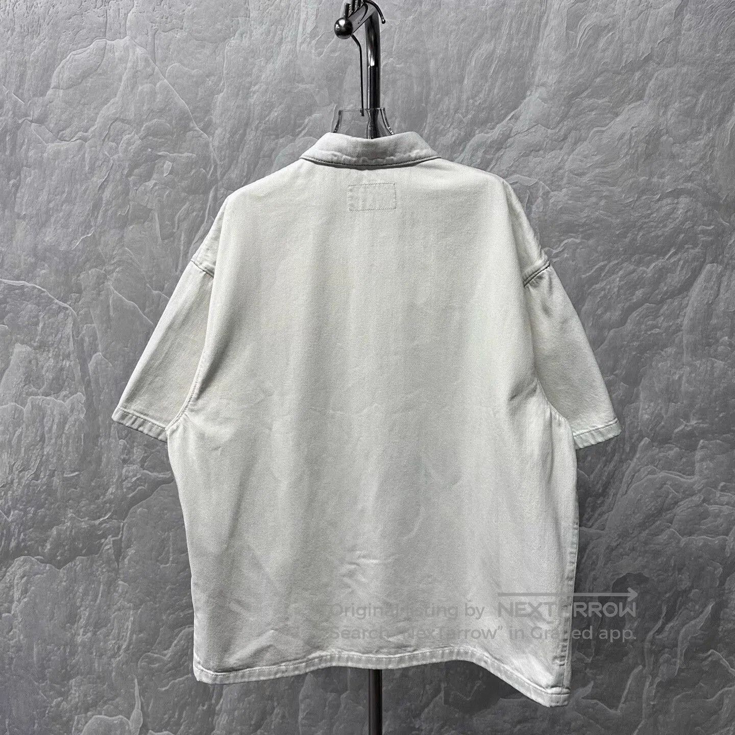 Prada prada washed pocket triangle denim short sleeve shirt. Size US XL / EU 56 / 4 - 4 Thumbnail