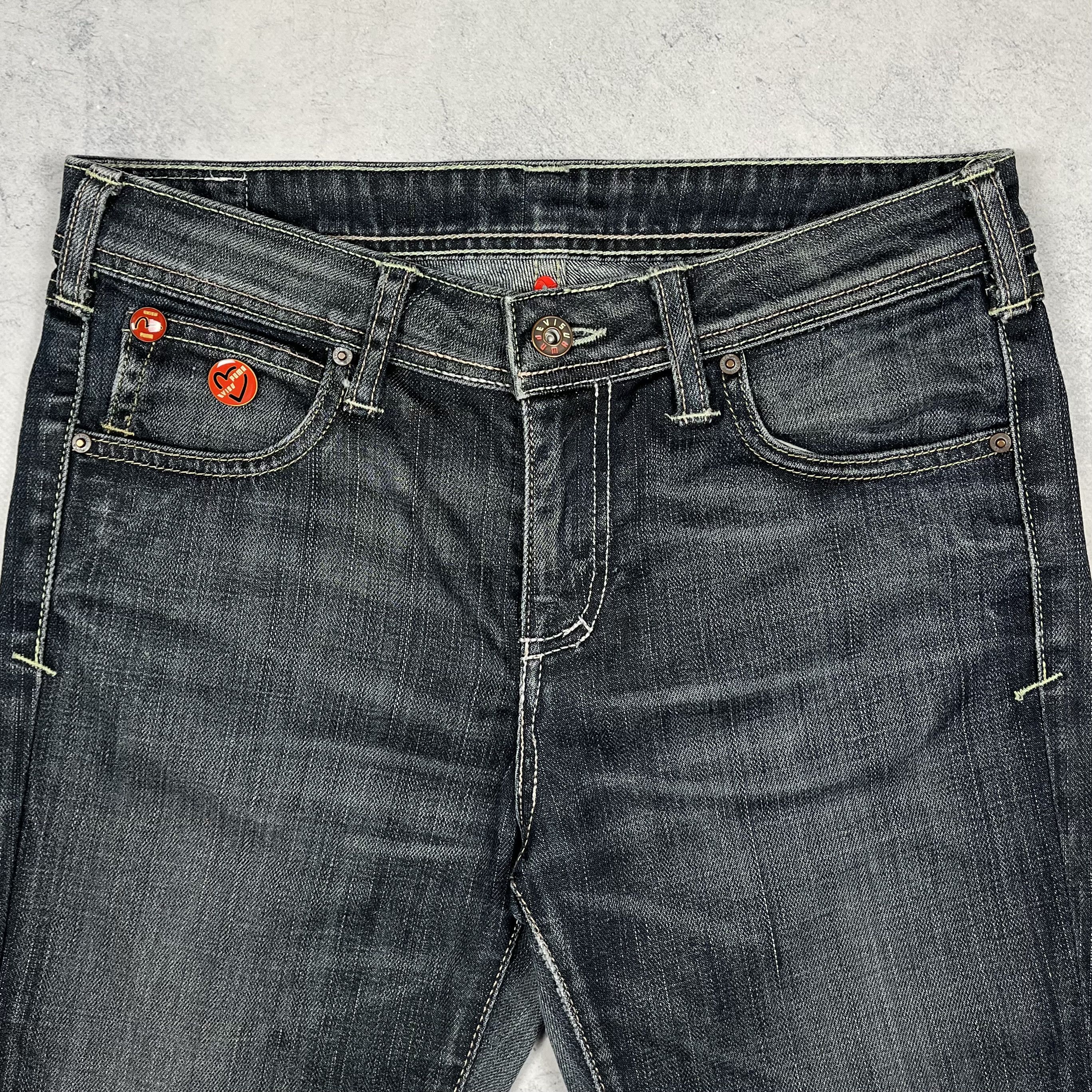 Evisu × Puma Vintage Evisu X Puma Y2K Low Rise Jeans Pants Size 29" - 17 Thumbnail