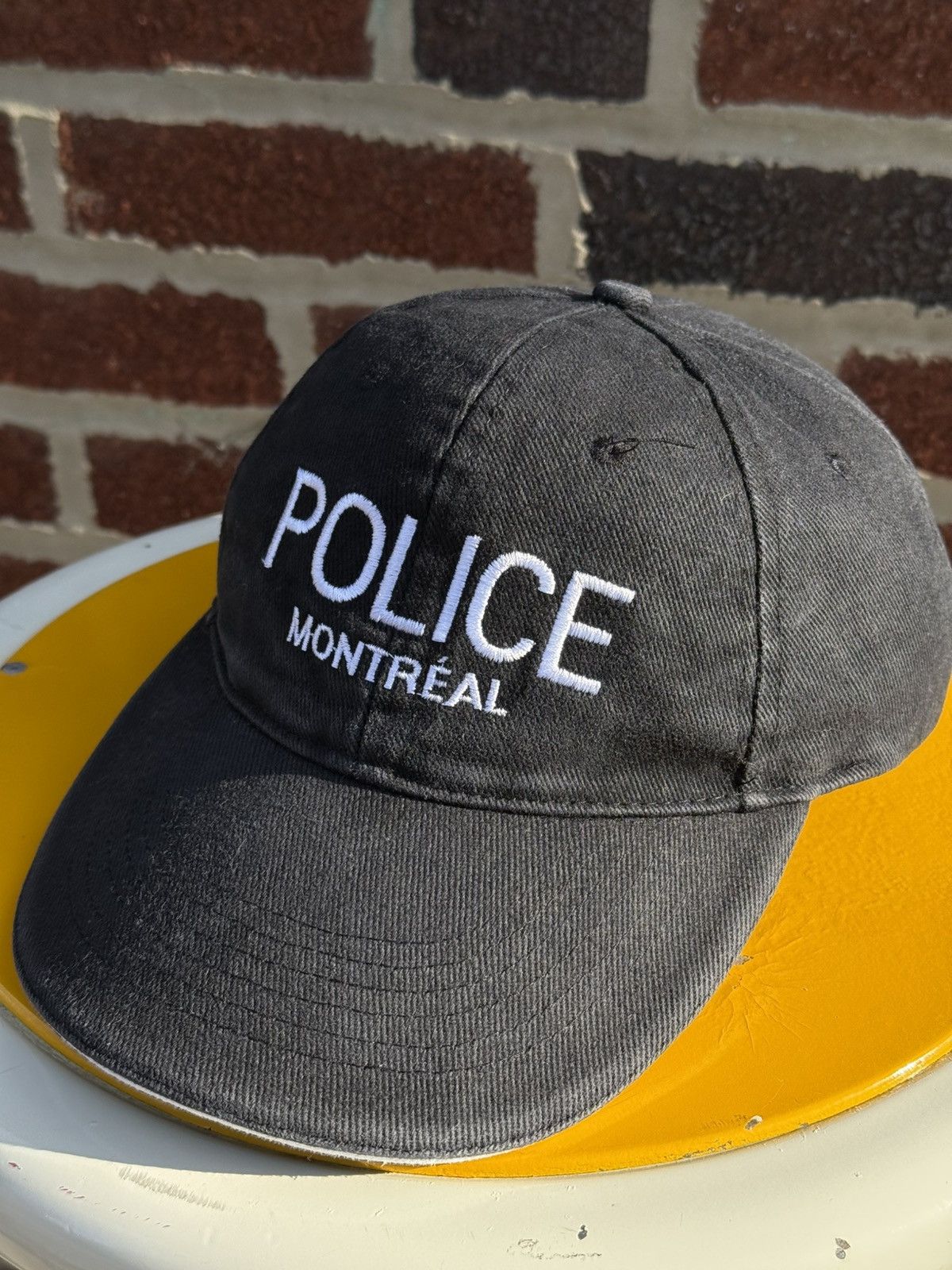 Vintage Vintage 00’s Police “Montreal” Faded Cap Size ONE SIZE - 4 Thumbnail