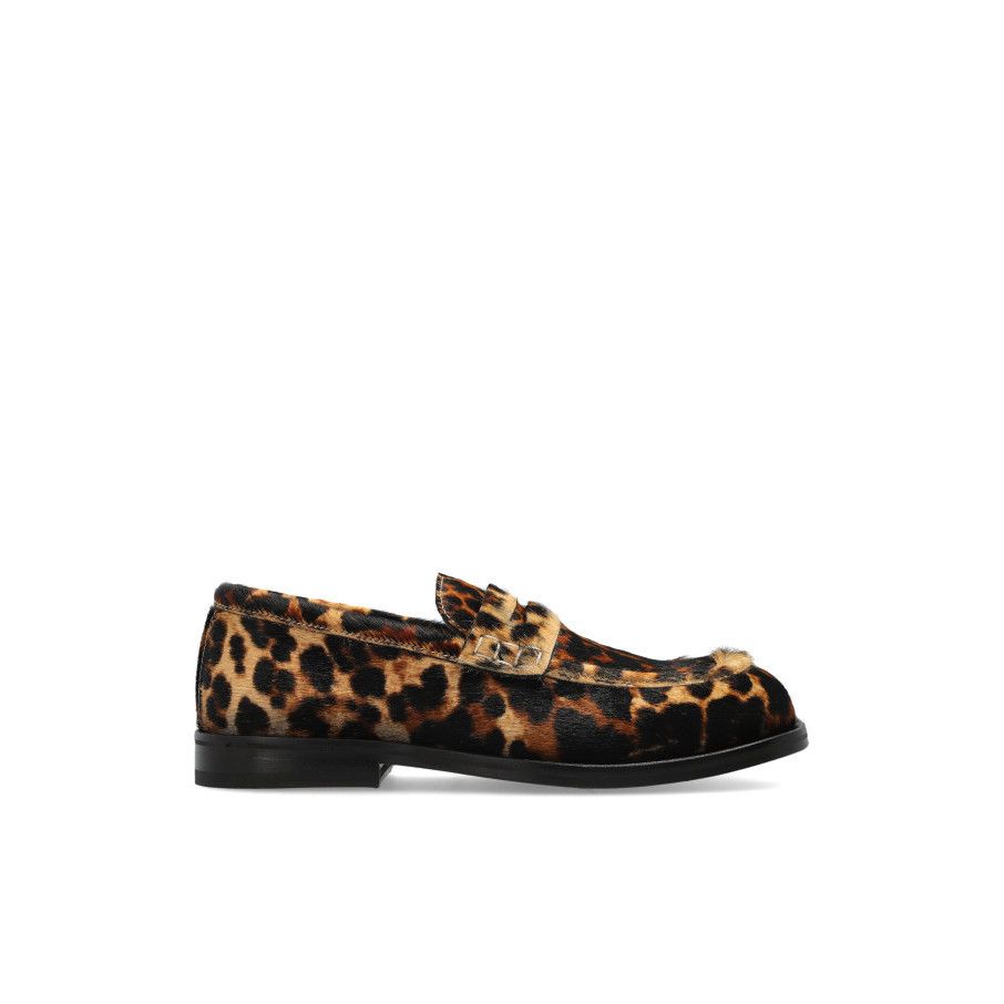 Ami Brown Leather Loafers Women's Size:6;), Women's