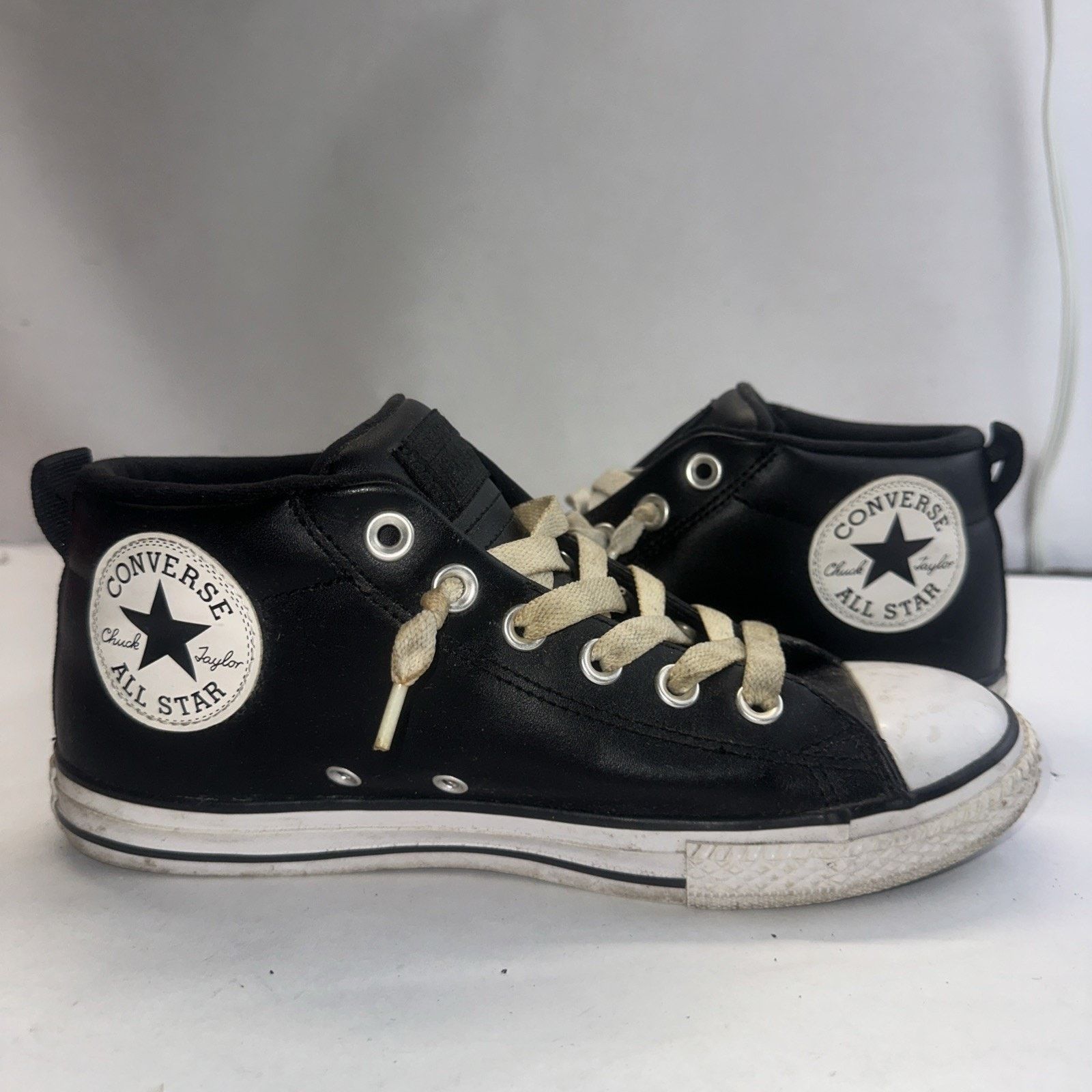 Converse Converse CT All Star Street 663835C Black Leather Juniors 5 Size US 5 / IT 35 - 1 Thumbnail