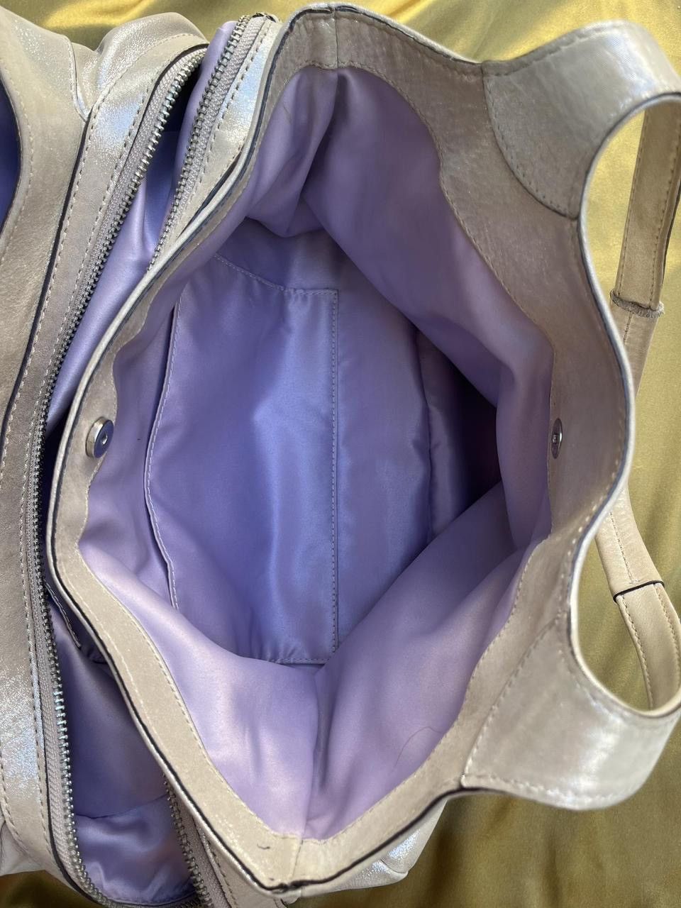 Coach Coach metallic shimmer leather tote bag Size ONE SIZE - 4 Thumbnail