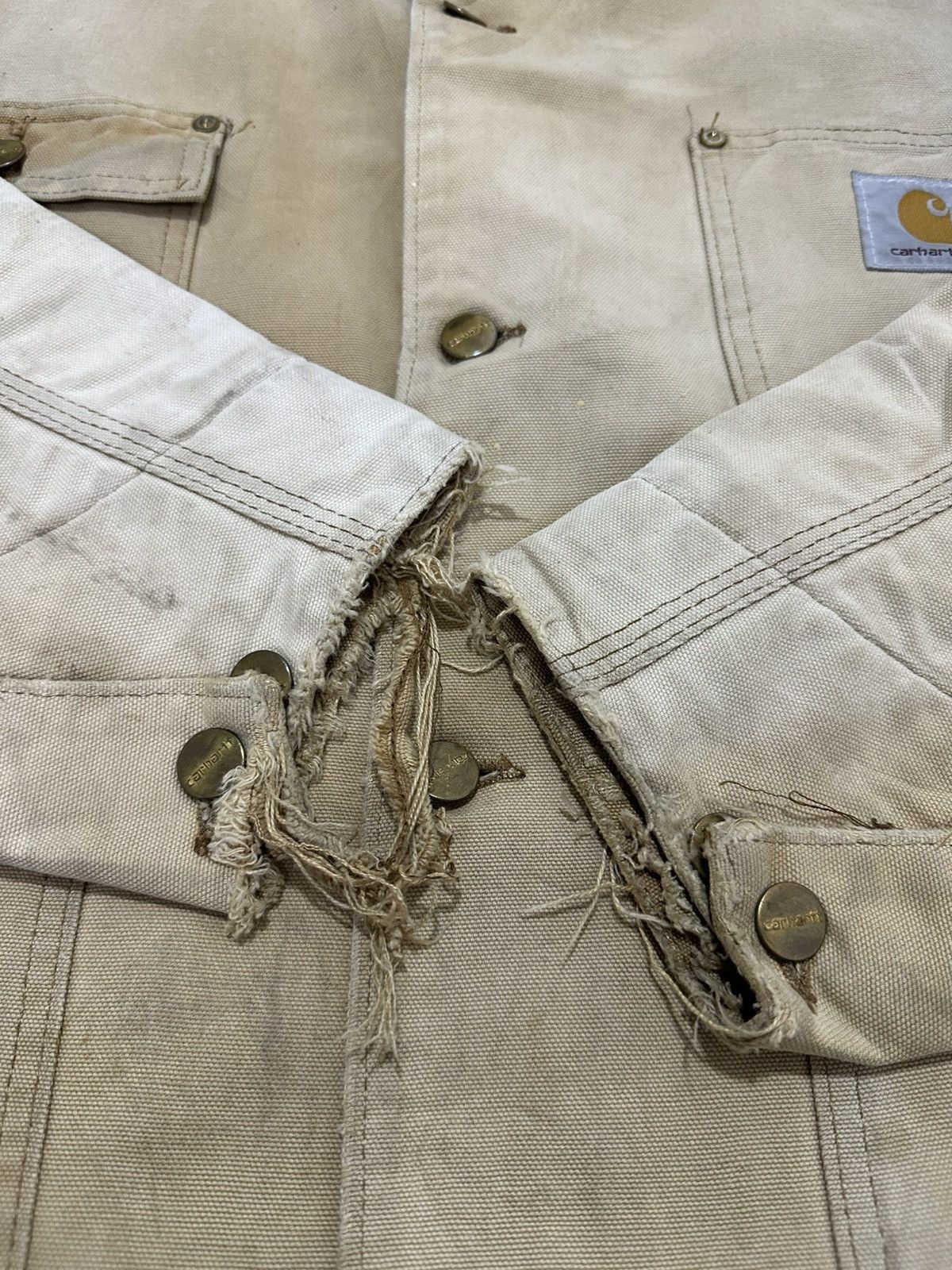 Carhartt Vintage CARHARTT Worker Wear Chore Jakcet Michigan Design Size US L / EU 52-54 / 3 - 9 Thumbnail