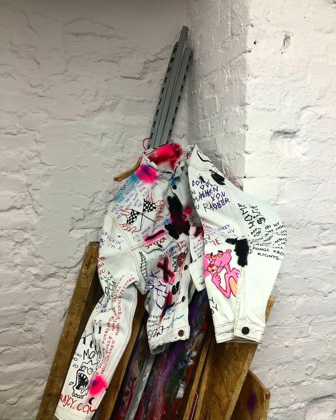 Handmade × Japanese Brand Lil peep custom jacket size L, opium jacket Size US L / EU 52-54 / 3 - 2 Thumbnail