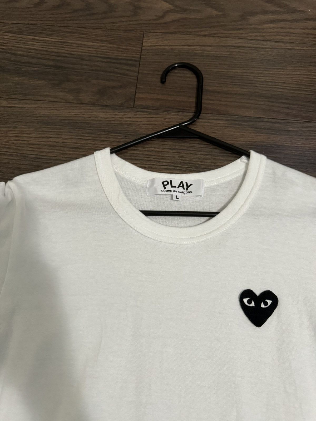 Comme des Garcons PLAY Comme des Garçons Play Logo Embroidered T-Shirt Size L Size L / US 10 / IT 46 - 3 Thumbnail