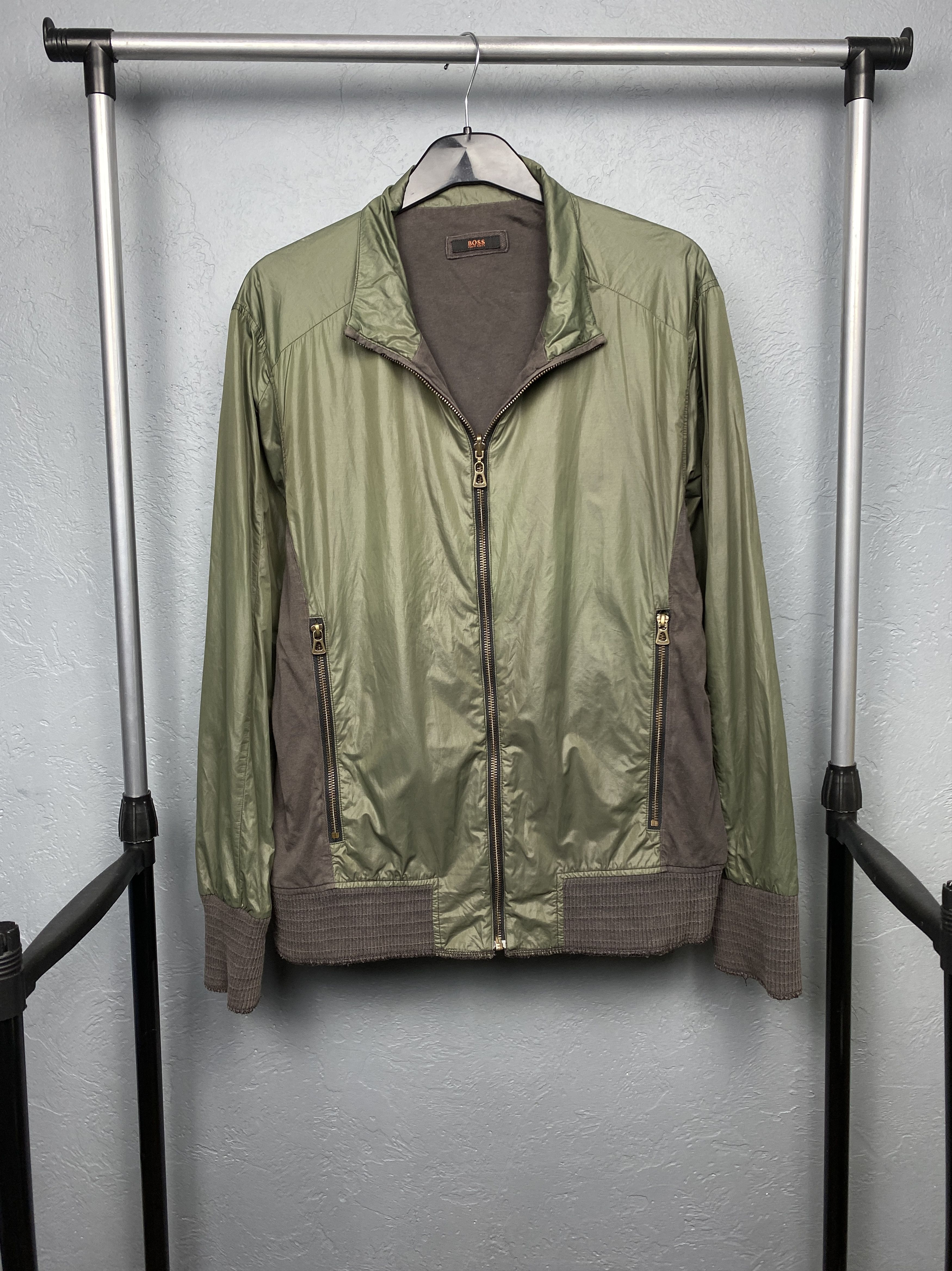Hugo Boss × Vintage Hugo Boss Vintage Mens Reversible Nylon-Cotton Jacket Size US L / EU 52-54 / 3 - 1 Thumbnail