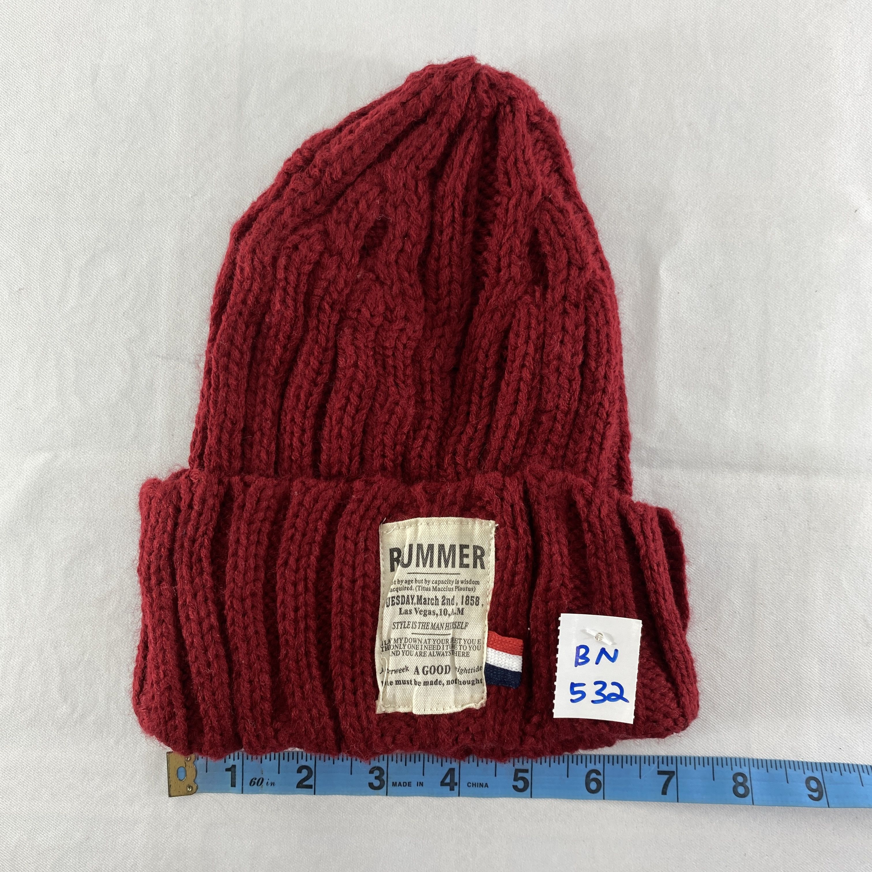 Japanese Brand Rummer Snow Cap Hat Beanie -BN532 Size ONE SIZE - 4 Thumbnail