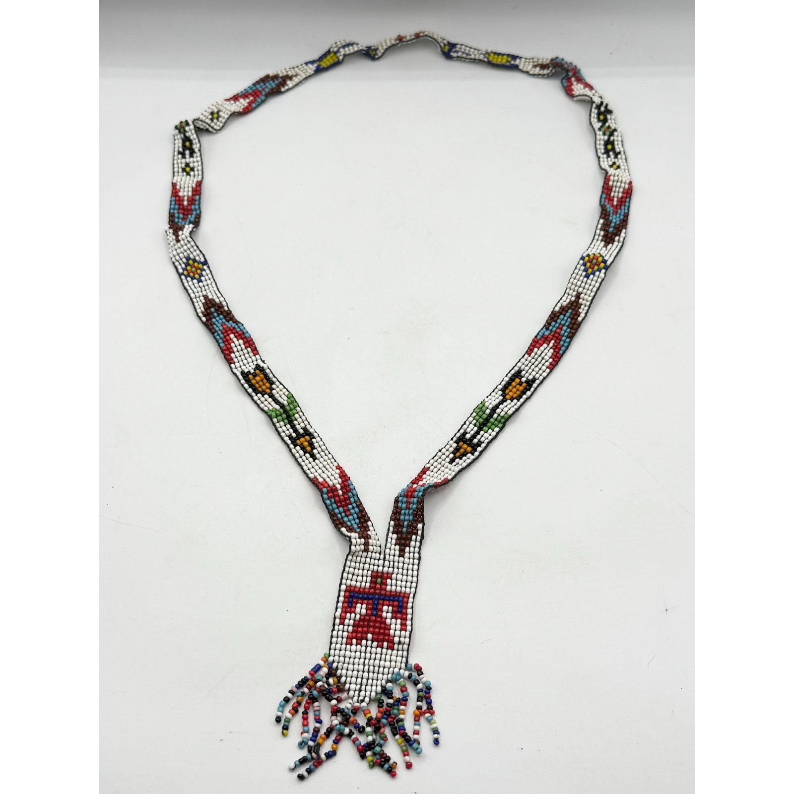 Vintage Vintage hand beaded seed bead tassel necklace Size ONE SIZE - 3 Thumbnail