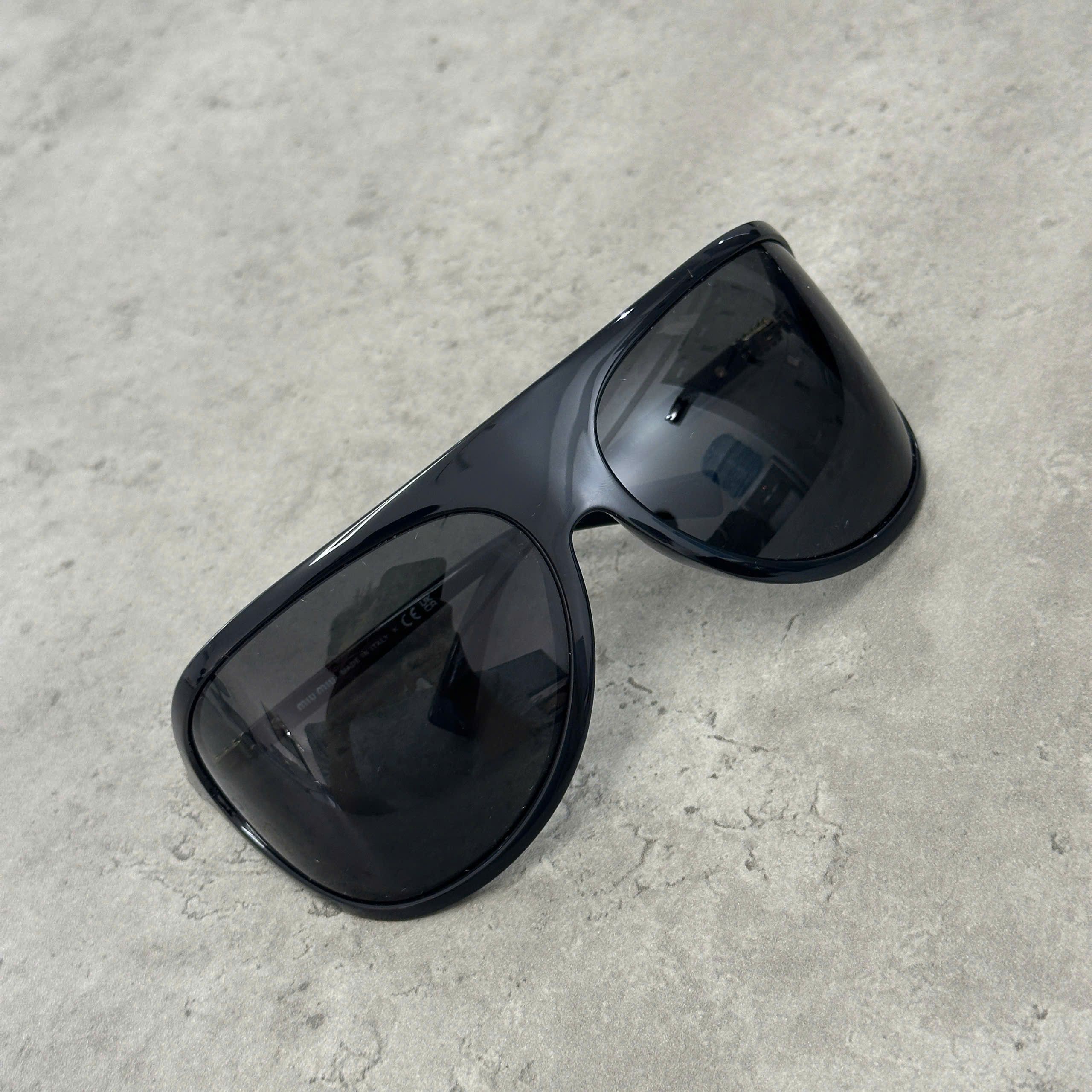 Miu Miu MIU MIU MU A01S 1AB5S0 Sunglasses BLACK Size ONE SIZE - 4 Thumbnail