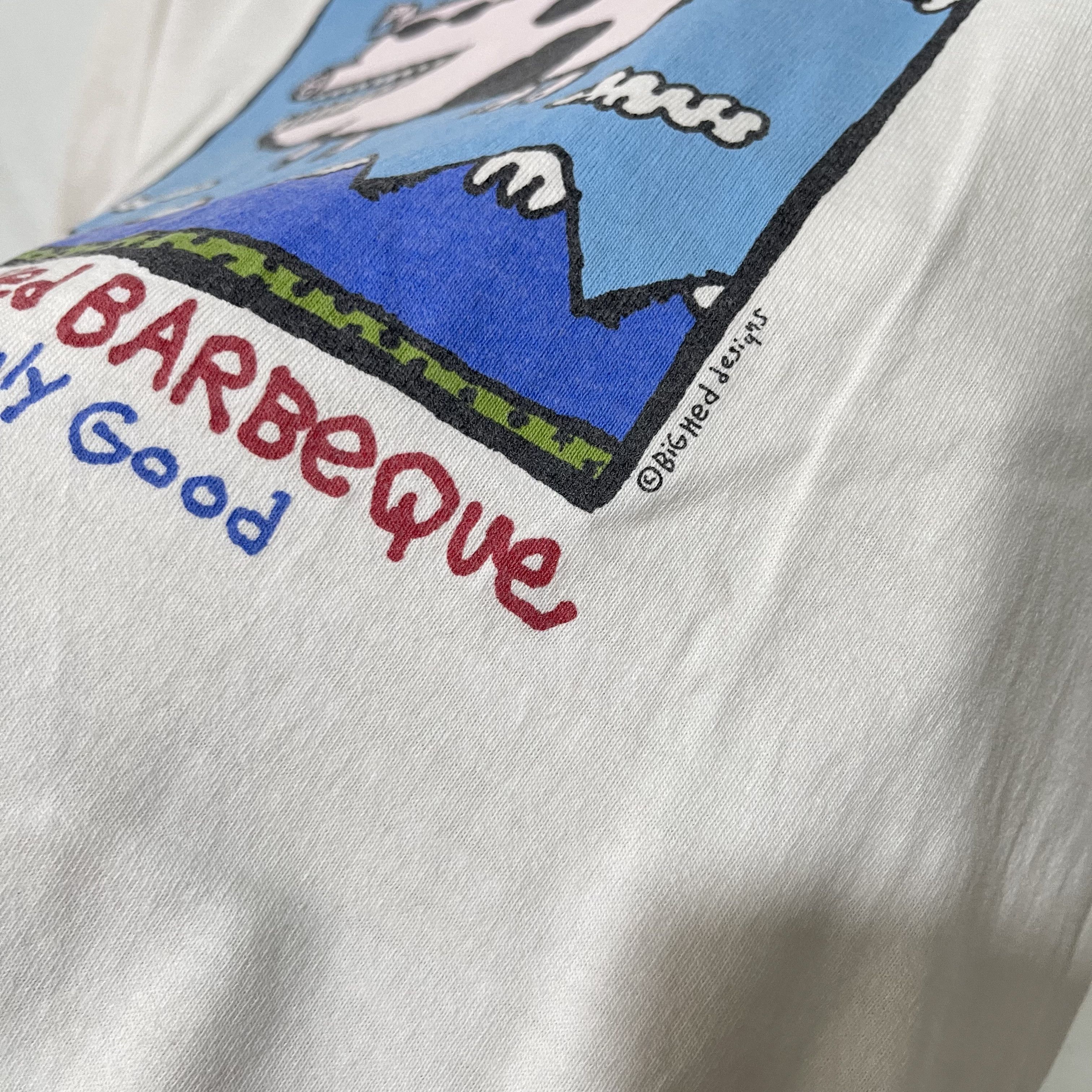 Vintage Vintage 90s Flying Pig Big Hed Designs T-Shirt Size US M / EU 48-50 / 2 - 3 Thumbnail