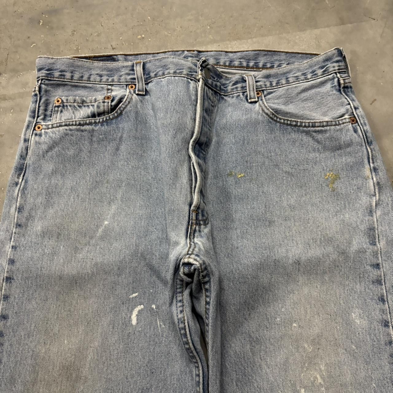 Levi's × Vintage Crazy Vintage 90s Faded Light Wash Levi’s 501 Denim Jeans! Size US 36 / EU 52 - 5 Thumbnail