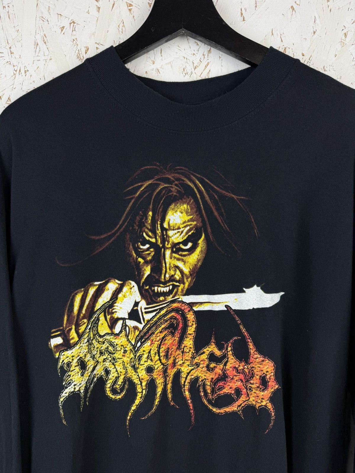 Band Tees Deranged Plainfield Cemetery 2002 Death Metal Long Sleeve XL Size US XL / EU 56 / 4 - 2 Thumbnail