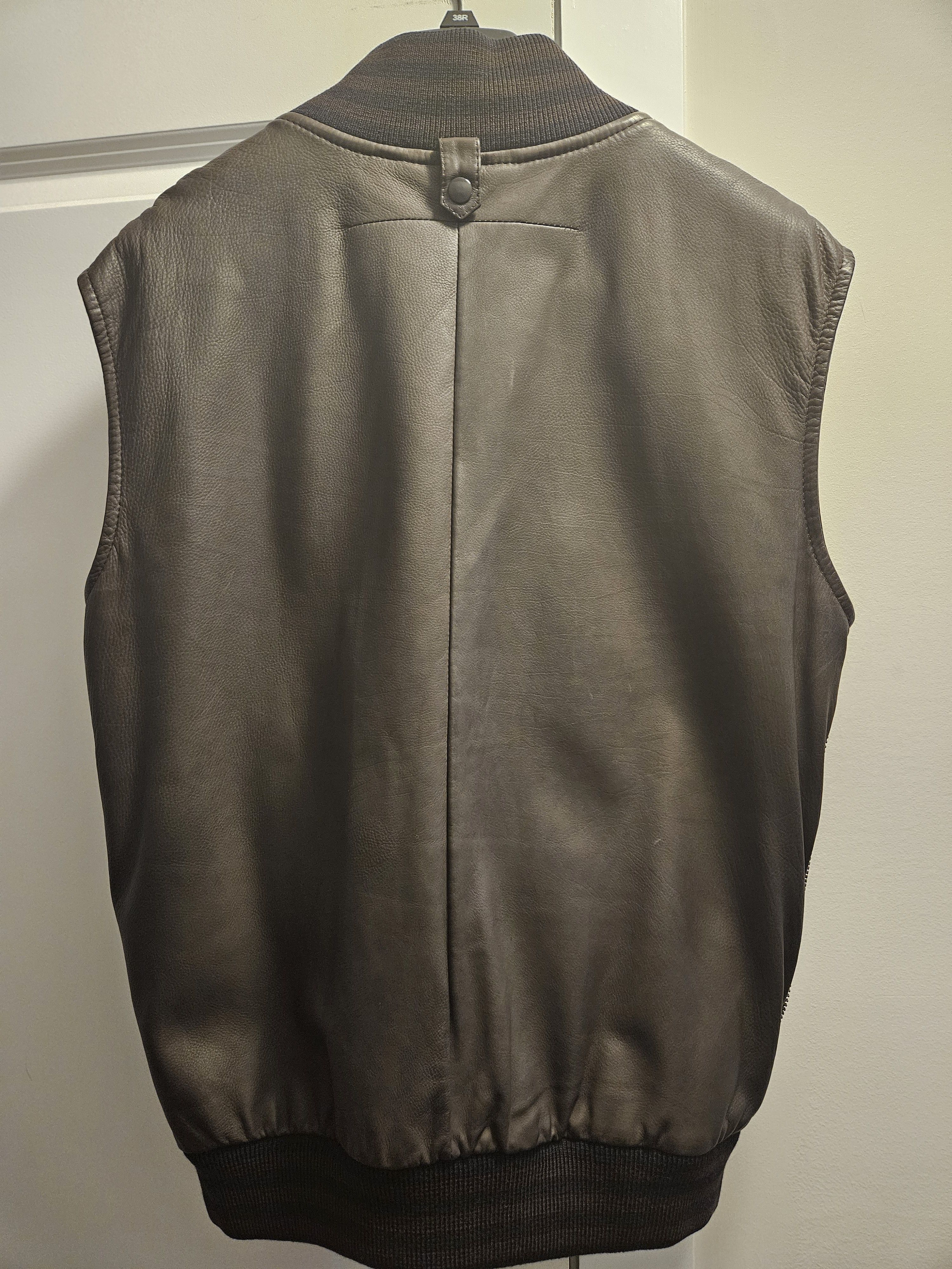 Givenchy Riccardo Tisci Lambskin Leather Bomber Vest Double Jacket Size US L / EU 52-54 / 3 - 12 Thumbnail