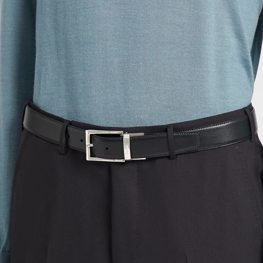 Ermenegildo Zegna o1s1rm0425 RZPJ45 Size: 85 / Belt in Black Size 34 - 3 Thumbnail