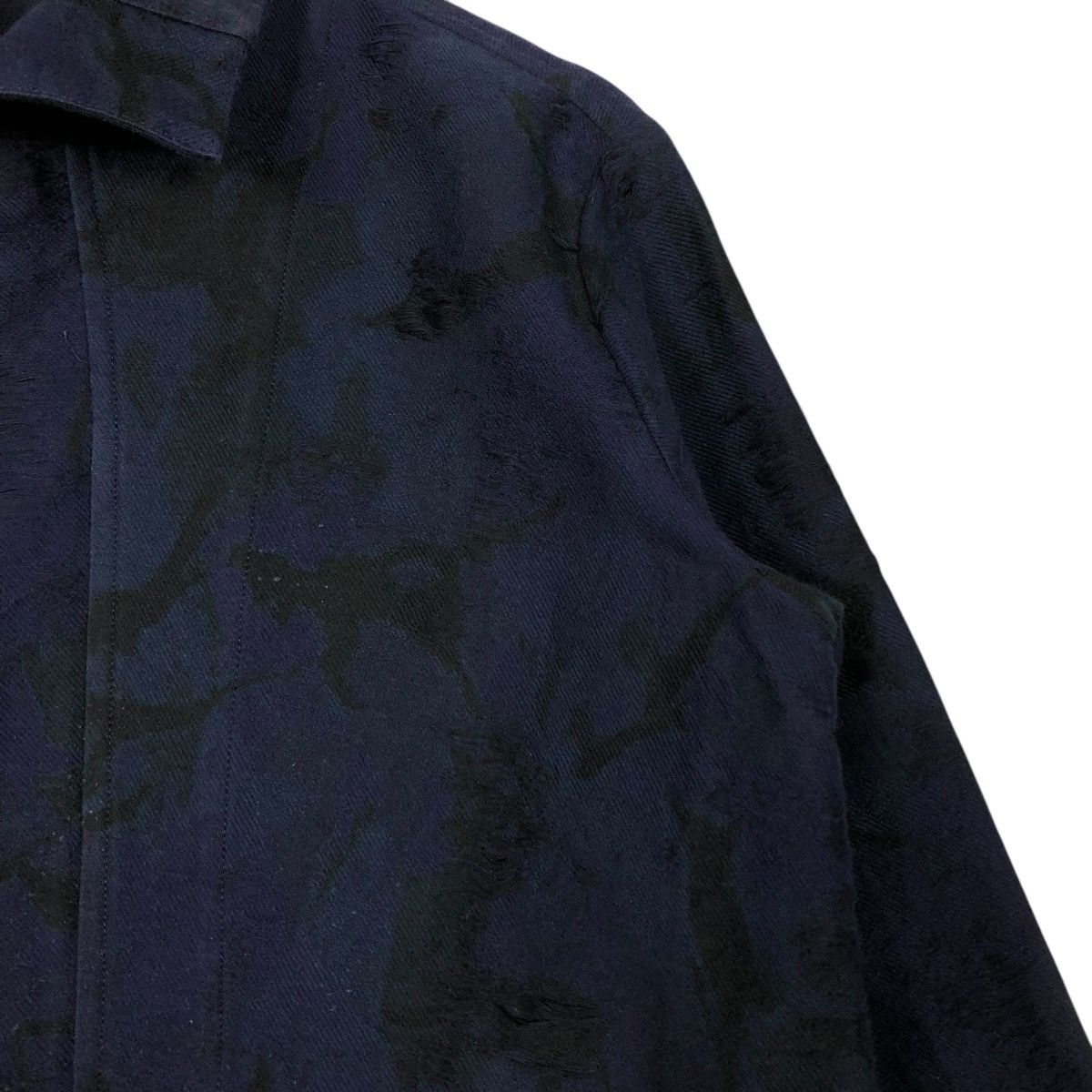 Yohji Yamamoto 🔥VINTAGE Y’S YOHJI YAMAMOTO LONG JACKET DENIM FLORAL Size US M / EU 48-50 / 2 - 19 Thumbnail