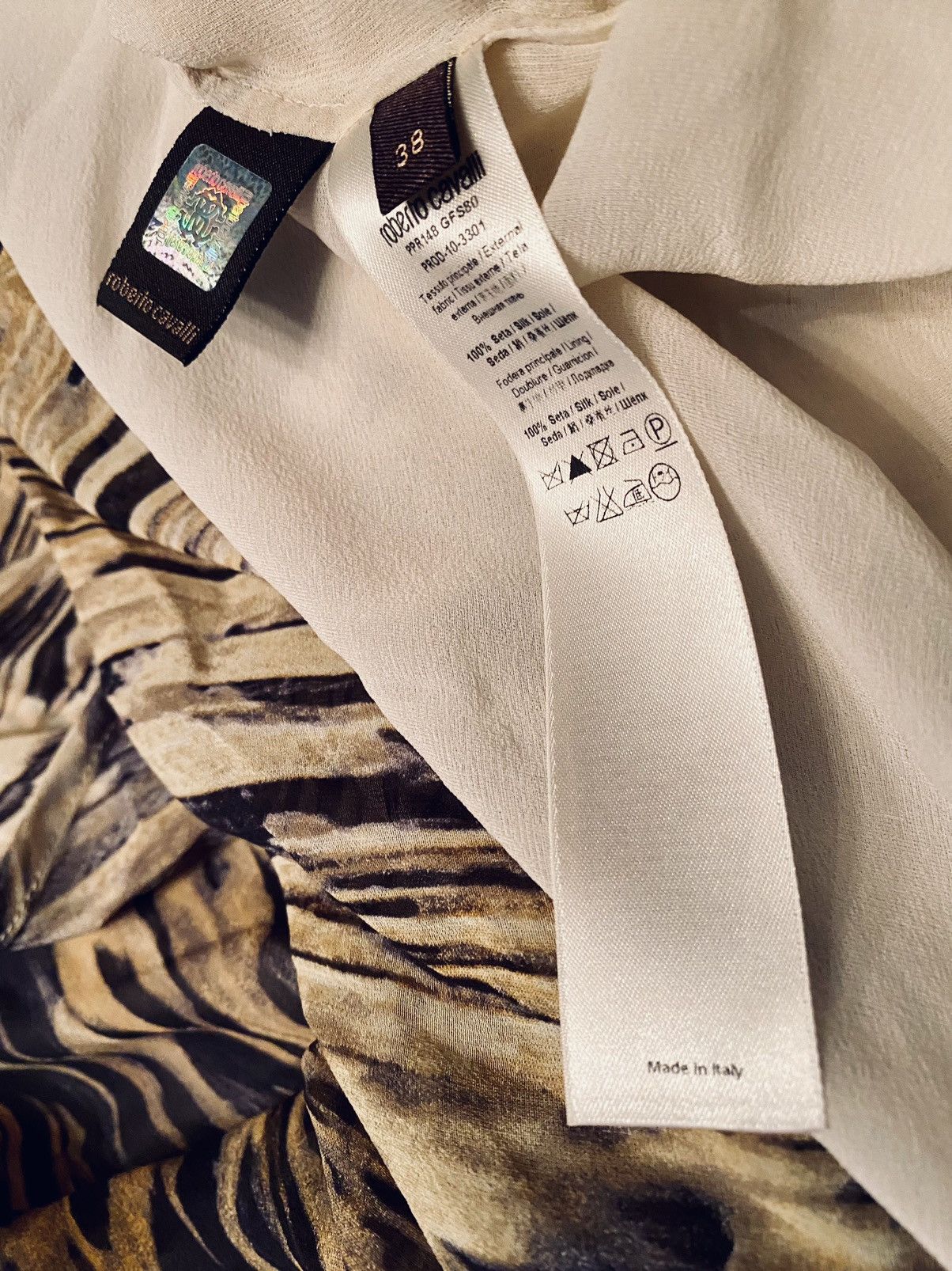 Roberto Cavalli Roberto Cavalli 🇮🇹 Foxy Lady Asymétrique Vert Léopard NWT Size XS / US 0-2 / IT 36-38 - 18 Thumbnail