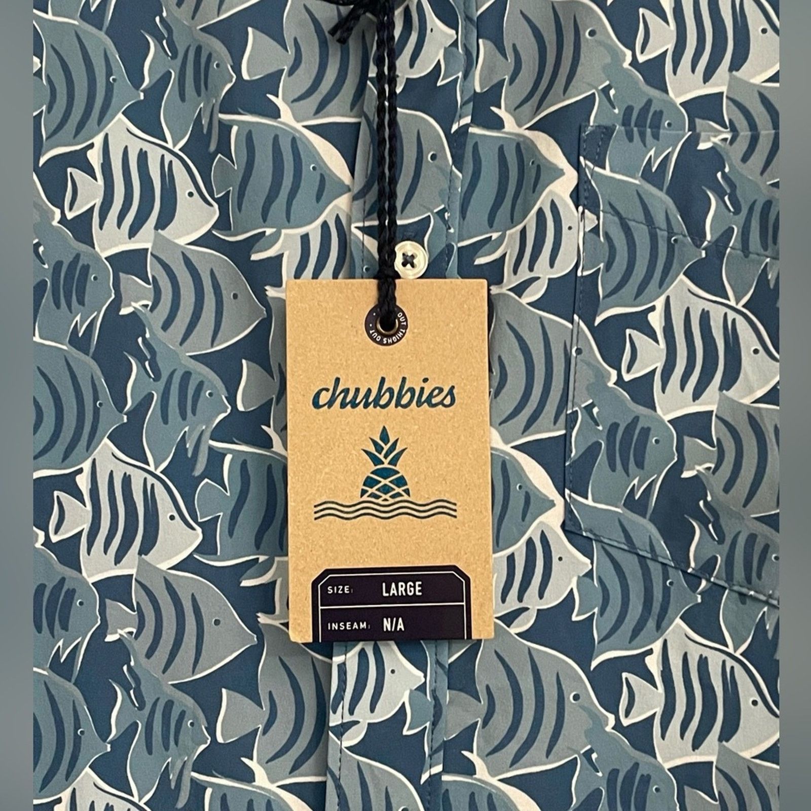 Chubbies Chubbies Performance Shirt The Aquaculture Fish Mens L Size US L / EU 52-54 / 3 - 4 Thumbnail