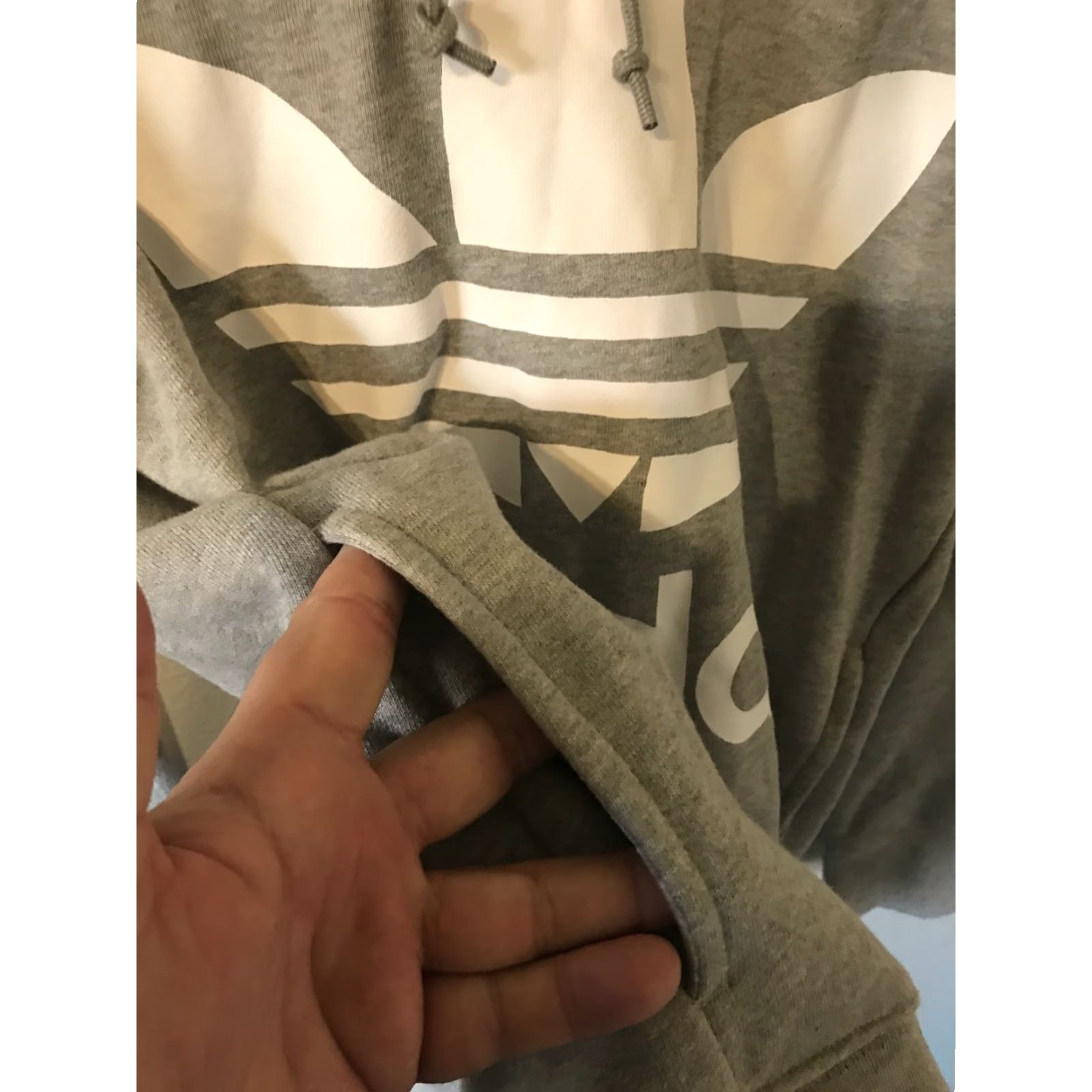 Adidas Adidas Hooded Sweatshirt Hoodie Gray Size M Size M / US 6-8 / IT 42-44 - 2 Thumbnail