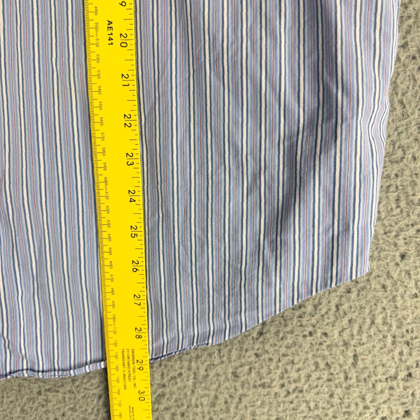 Vintage VINTAGE Barneys New York Button-Up Shirt Mens Large Blue Striped Long Sleeve Size US L / EU 52-54 / 3 - 6 Thumbnail
