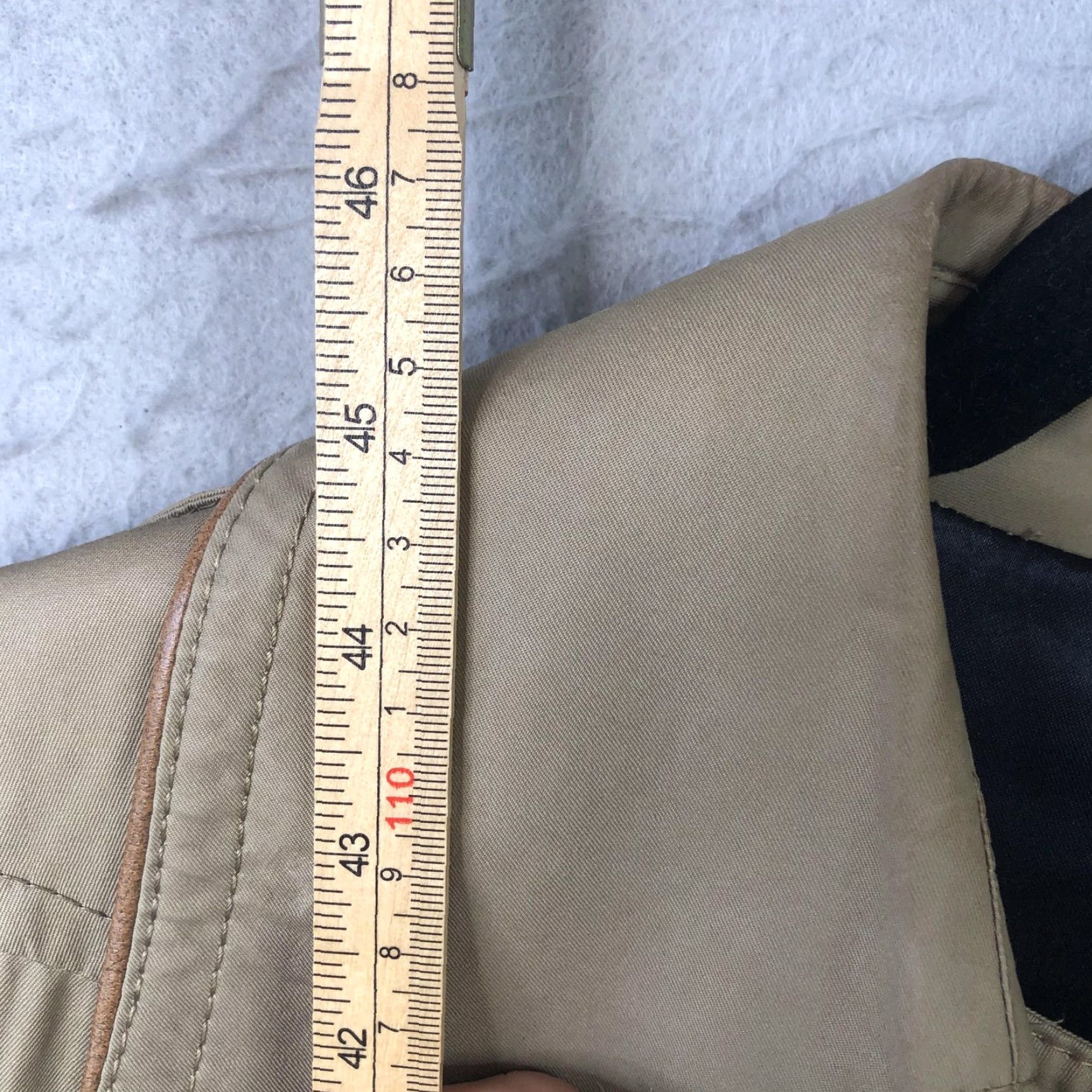 Doublet VINTAGE Trench Coat Womens 16 Tan Long Belted Double Breasted Pockets 70s Size XXL / US 16-18 / IT 52-54 - 4 Thumbnail