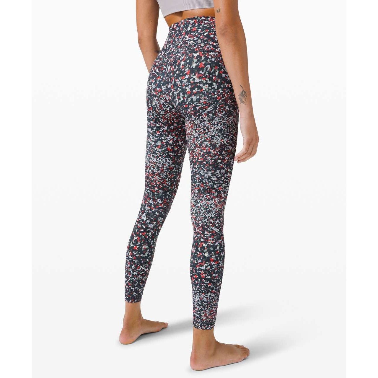 Lululemon Lululemon Align Pant 25" Water Blossom Multi Black Red Dots Size 26" / US 2 / IT 38 - 7 Thumbnail