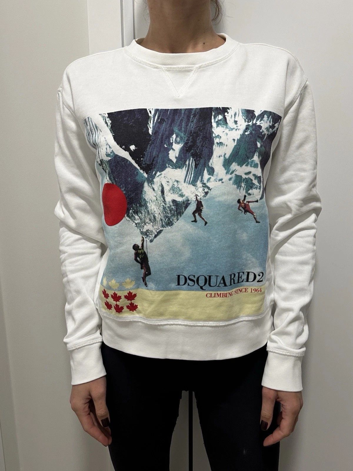 Dsquared2 Dsquared2 Womens Climbing Since 1964 Sweatshirt Sweater Size S / US 4 / IT 40 - 1 Thumbnail