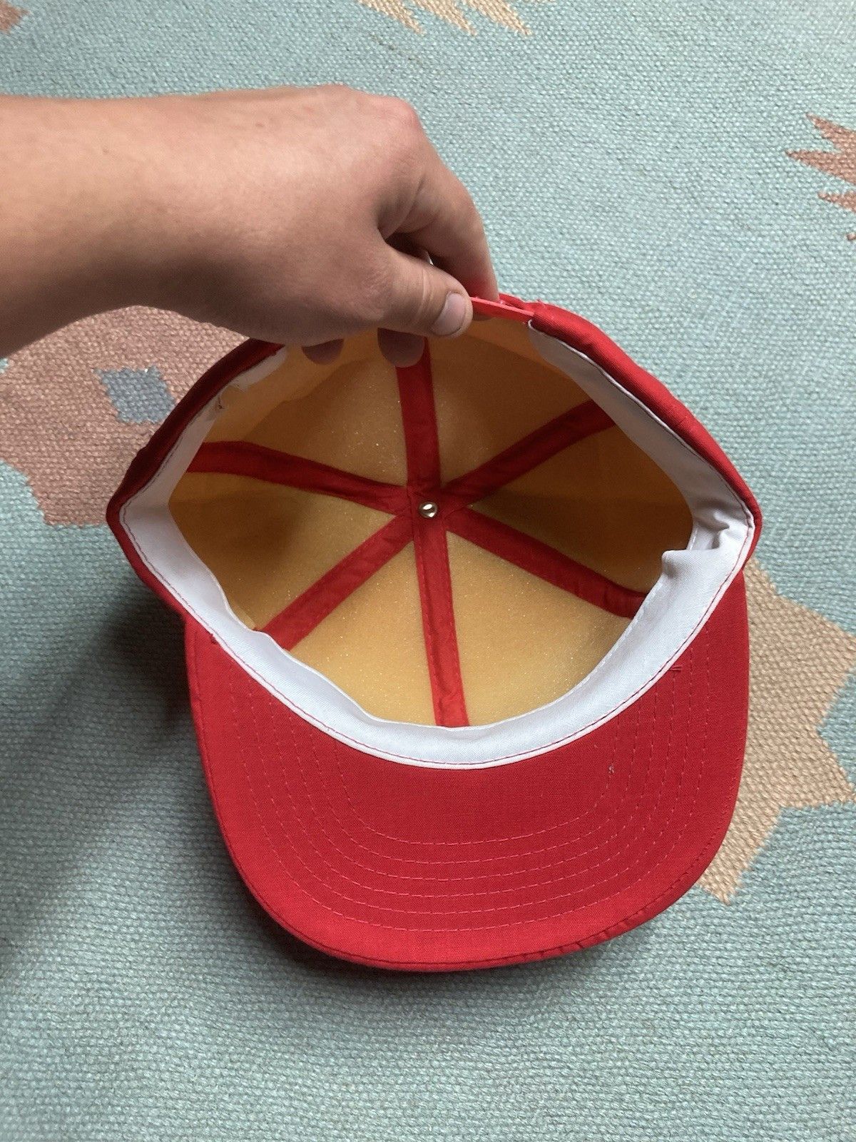 Vintage Vintage SnapBack hat plain blank full foam Young An 80s Size ONE SIZE - 6 Thumbnail
