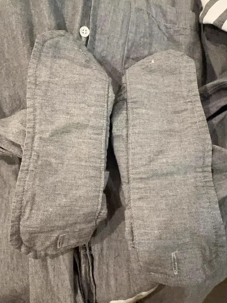 Thom Browne Thom Browne Gray long-sleeved shirt Size US S / EU 44-46 / 1 - 5 Thumbnail