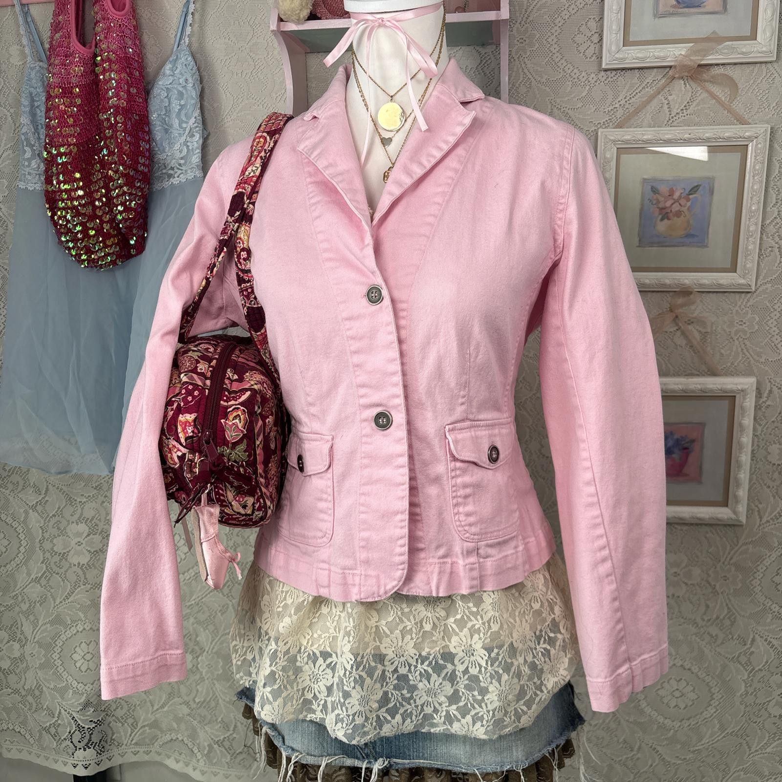 Other vintage pink coquette pea coat jacket Size S / US 4 / IT 40 - 2 Thumbnail