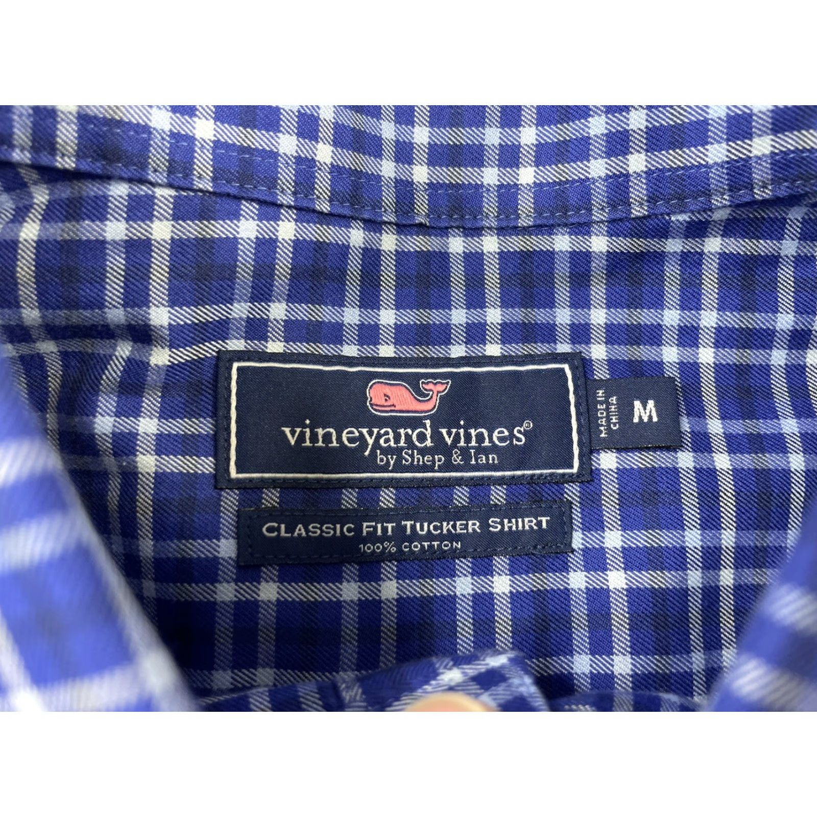Vineyard Vines Vineyard Vines Classic Fit Tucker Button-Down Shirt Plaid Mens M Blue Logo Casual Pocketed 32 22 24.5 Size US M / EU 48-50 / 2 - 3 Thumbnail