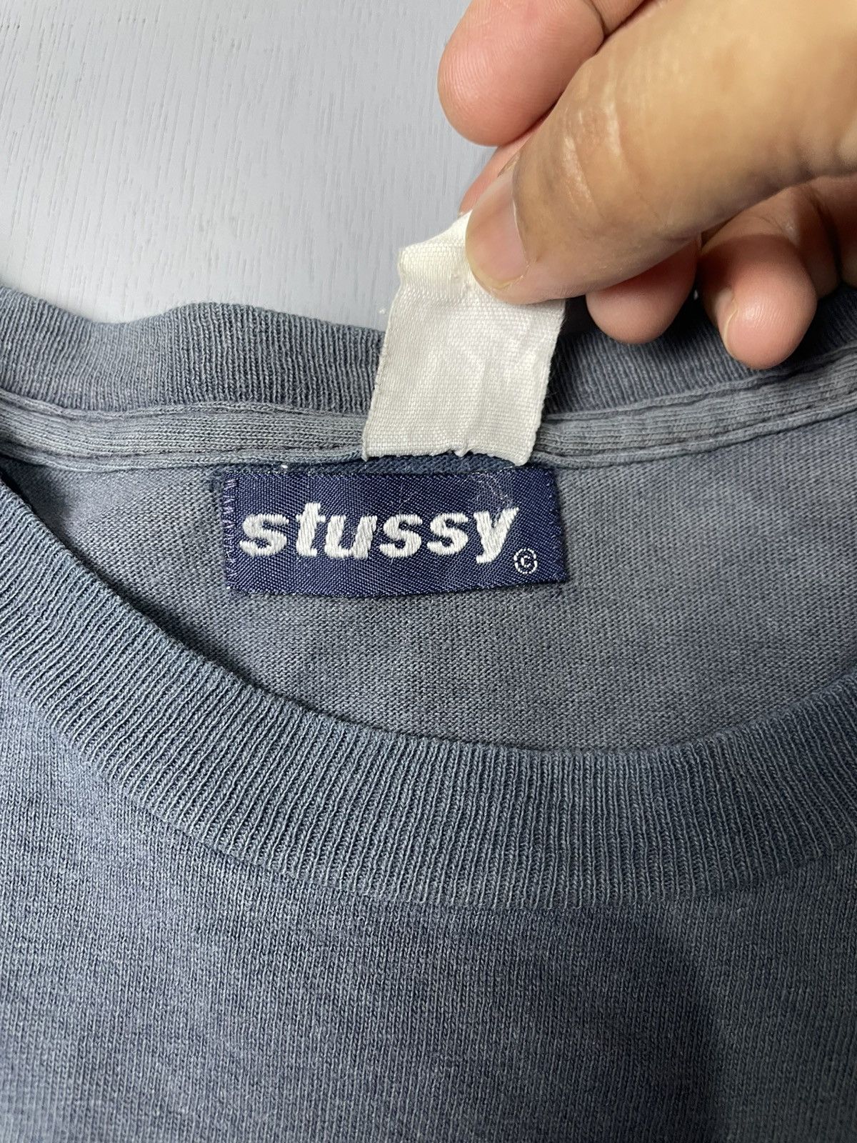 Stussy Vintage 90’s sun faded STUSSY colour block tshirt Size US M / EU 48-50 / 2 - 8 Thumbnail